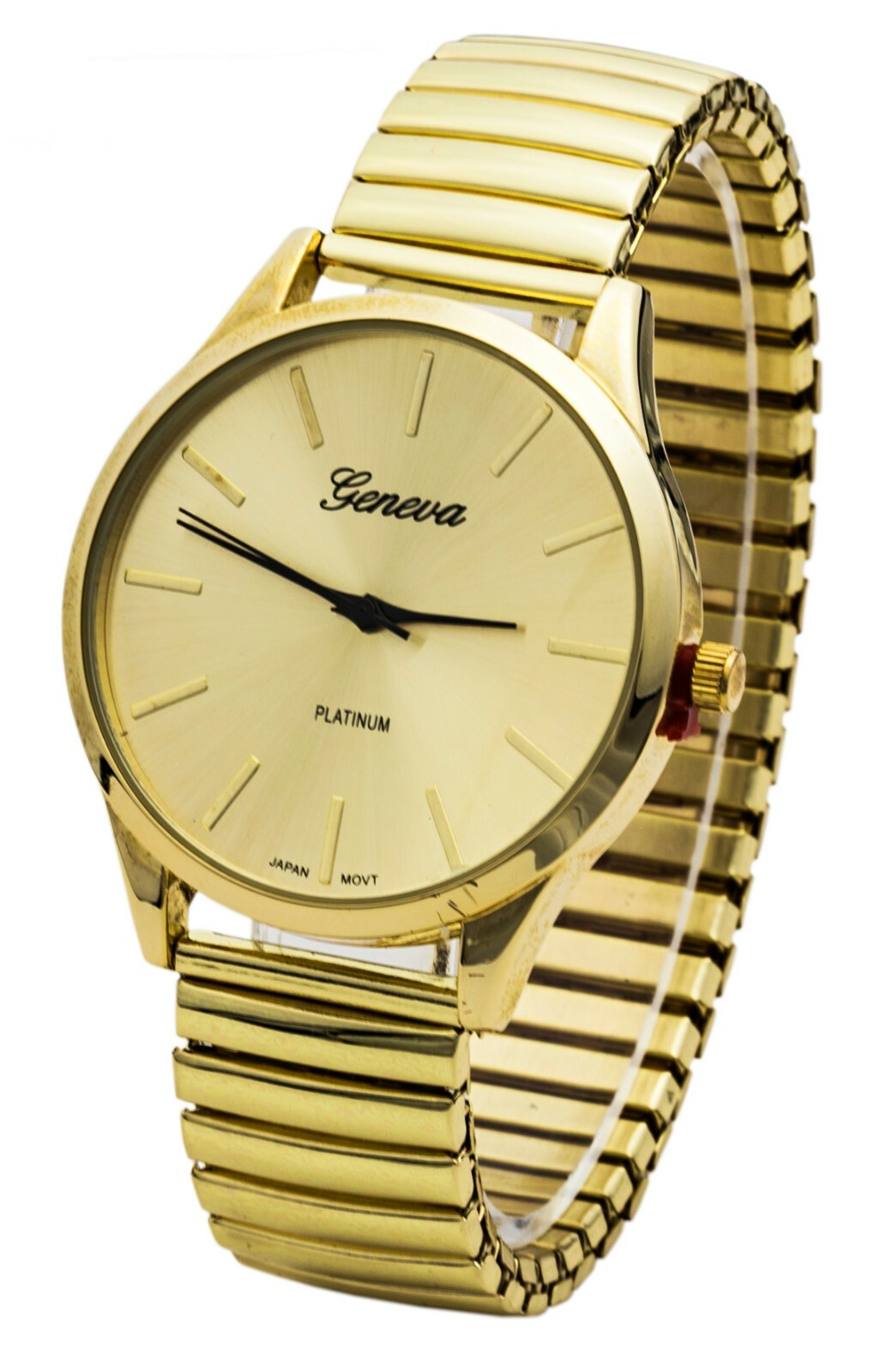 Blekon Collections Japanese Quartz Women\'s 38mm Case Elegant Stretch Band Watch