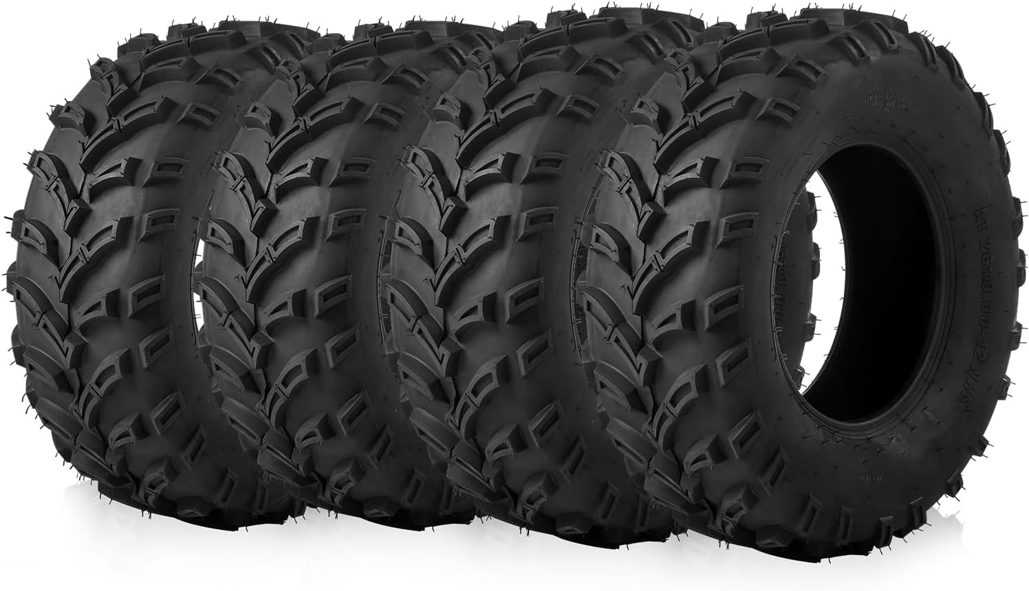 ATV/UTV Tires 26x9-12 Front & 26x11-12 Rear,All-Terrain Mud Tires 6-Ply Set of 4