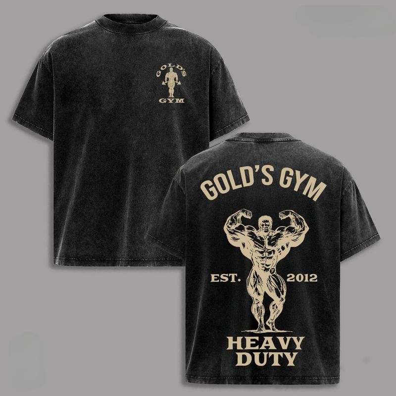 Oversized Heavy Cotton Vintage Distressed Gym Pump Cover Streetwear Graphic Tee