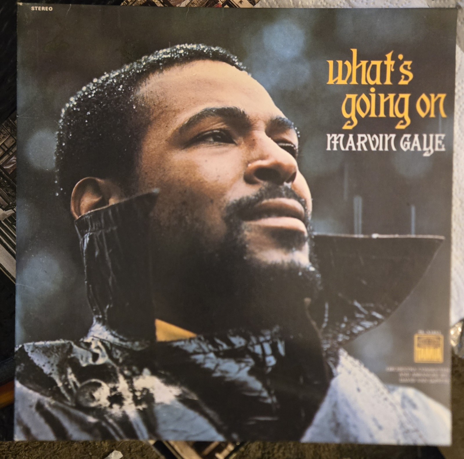 Marvin Gaye’s classic What’s Going On on Tamla Records, featuring “Mercy...