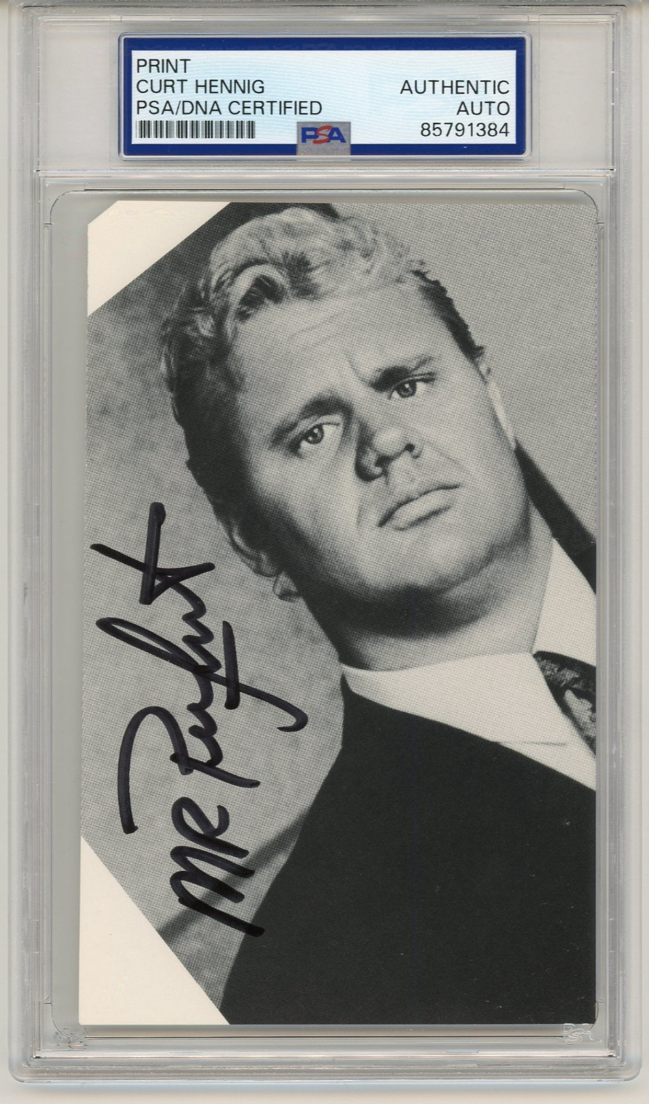 Curt Hennig (Mr. Perfect) ~ Signed Autographed Photograph ~ PSA DNA Encased Curt Hennig (Mr. Perfect) ~ Signed Autographed Photograph ~ PSA DNA Encased