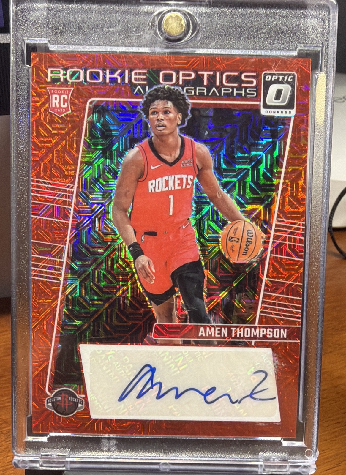 2023-24 Panini Donruss Optic - Rookie Optics Autographs Amen Thompson Choice