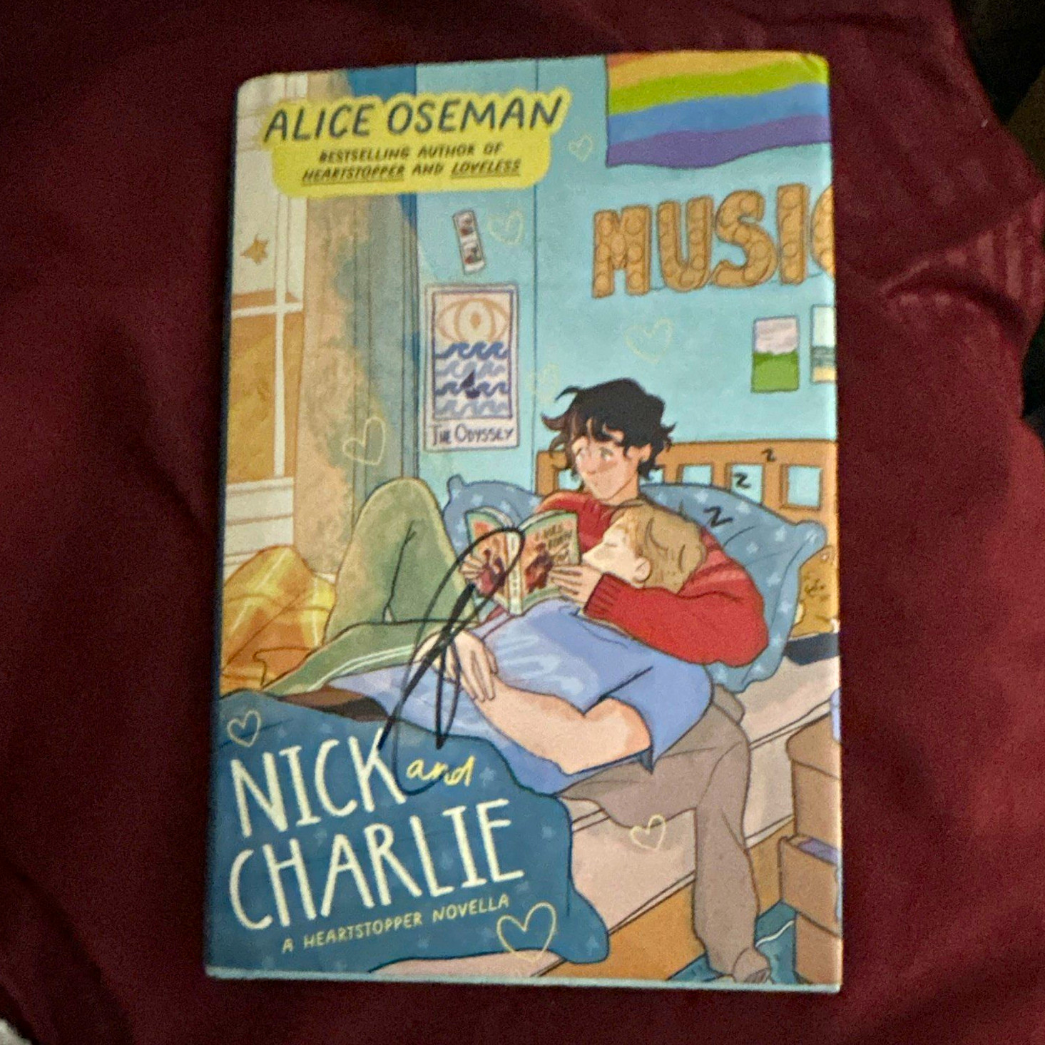 Nick and Charlie (Heartstopper) by Alice Oseman Signed by kit connor Hardcover Nick and Charlie (Heartstopper) by Alice Oseman Signed by kit connor Hardcover