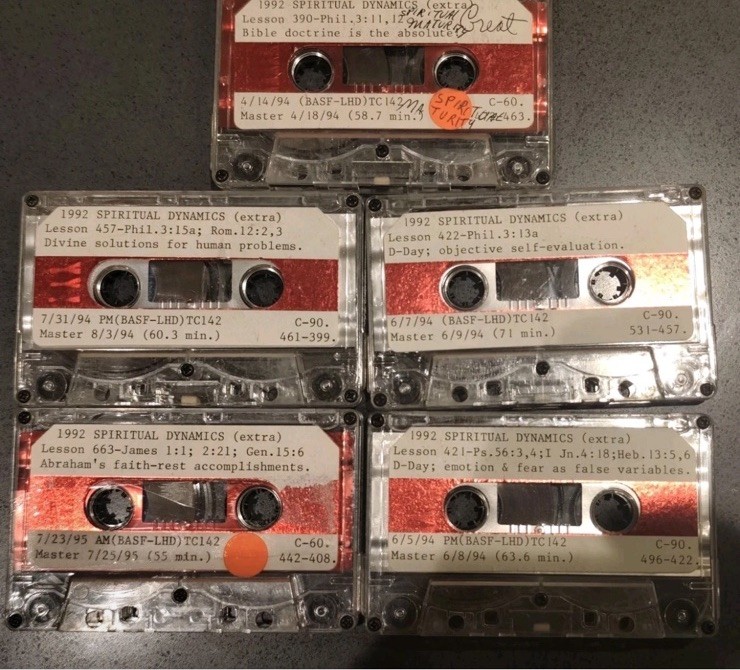 Vintage 1992 Spiritual Dynamics Extra Audio Cassette Tapes Lot of 5 Religious. Vintage 1992 Spiritual Dynamics Extra Audio Cassette Tapes Lot of 5 Religious.
