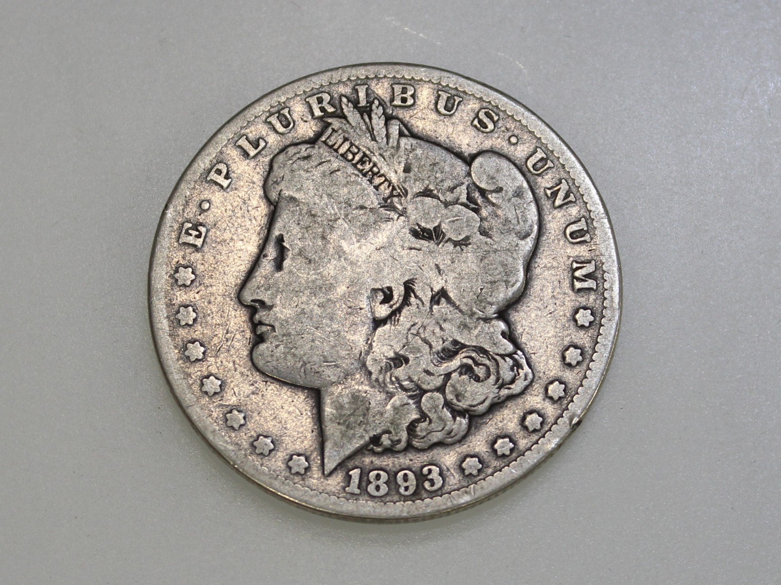 1893-CC $1 MORGAN SILVER ONE DOLLAR 1893-CC $1 MORGAN SILVER ONE DOLLAR