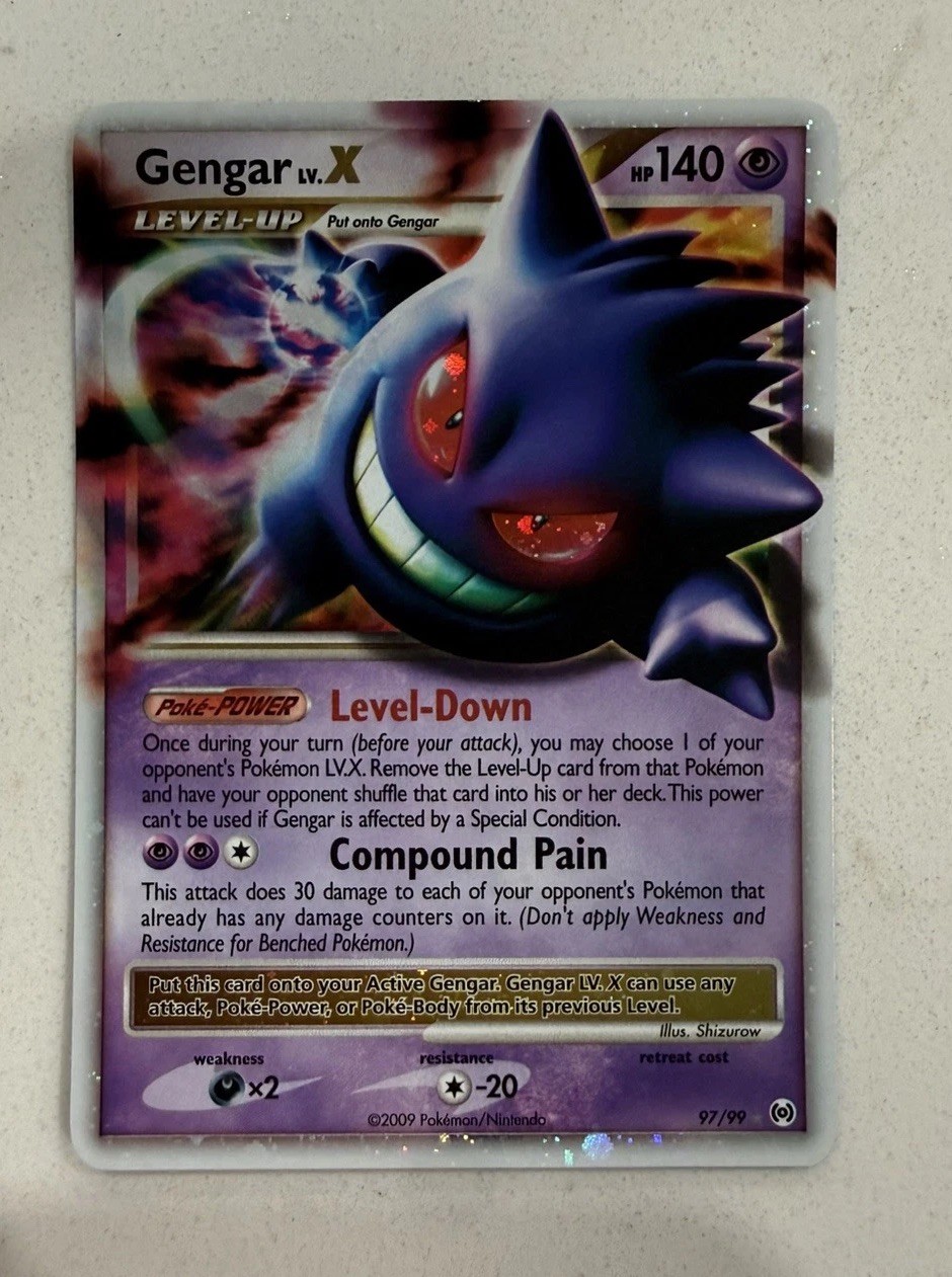2009 POKEMON PLATINUM ARCEUS #97/99 GENGAR LV.X 2009 POKEMON PLATINUM ARCEUS #97/99 GENGAR LV.X