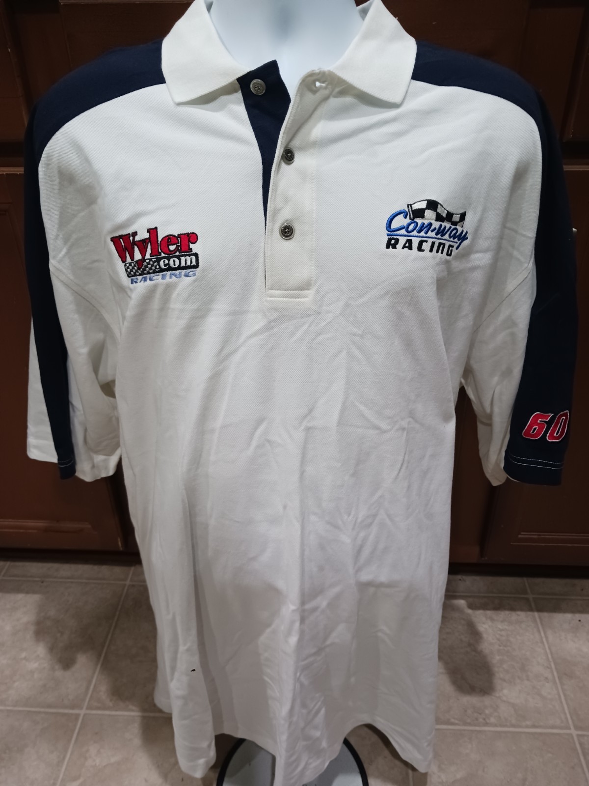 Wyler Racing 2XL Team Issued Conway Freight #60 Polo Shirt NASCAR Jack Sprague