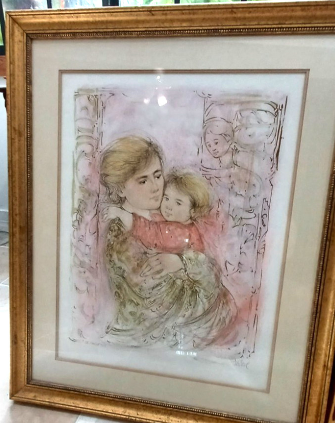 Edna Hibel Litho 11/44 large signed limited edition original Edna Hibel Litho 11/44 large signed limited edition original
