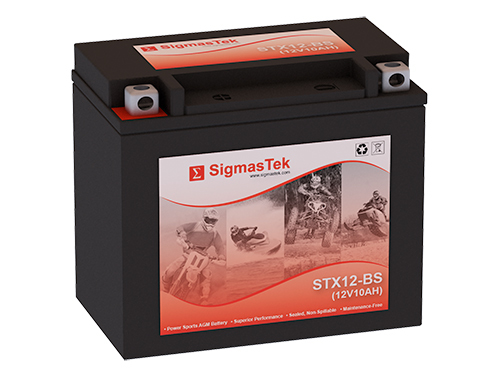 YTX12-BS Replacement SLA AGM Battery 12V 10Ah 180CCA - STX12-BS by SigmasTek