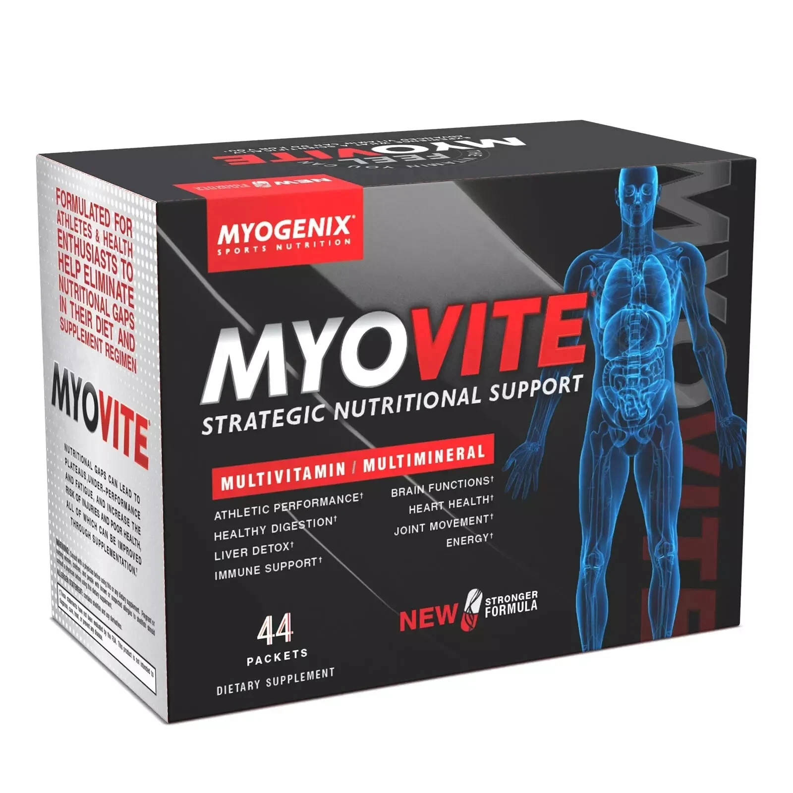 MYOGENIX SPORTS NUTRITION MYOVITE Multivitamin/Multimineral 44 Packs NEW SEALED MYOGENIX SPORTS NUTRITION MYOVITE Multivitamin/Multimineral 44 Packs NEW SEALED