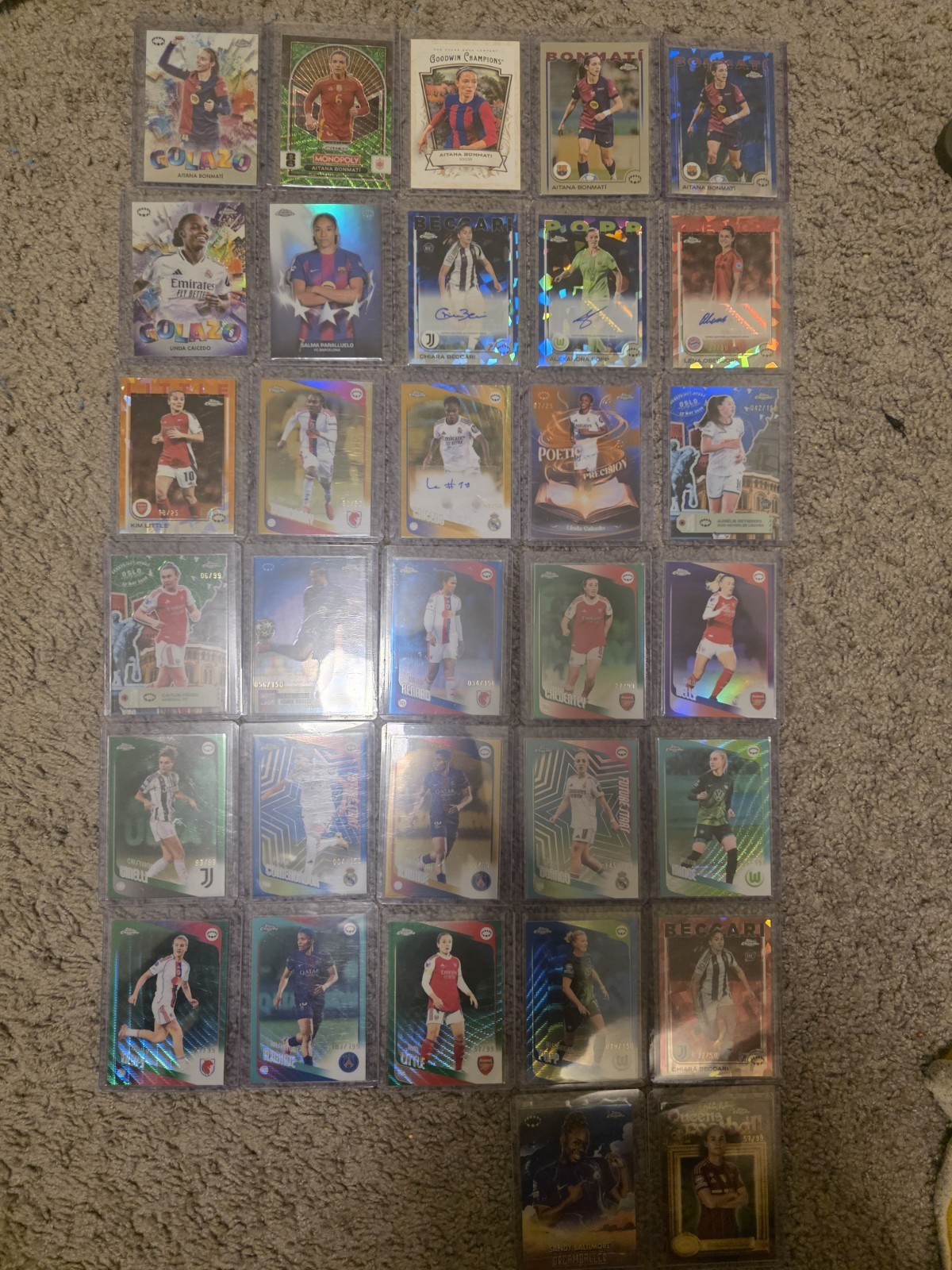 2025-2026 Topps Chrome UEFA Womans Autograph Card Lot 2025-2026 Topps Chrome UEFA Womans Autograph Card Lot