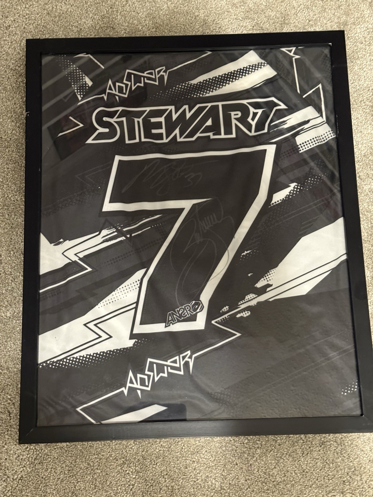 James Bubba Stewart Replica Jersey Signed By Malcom And James Stewart