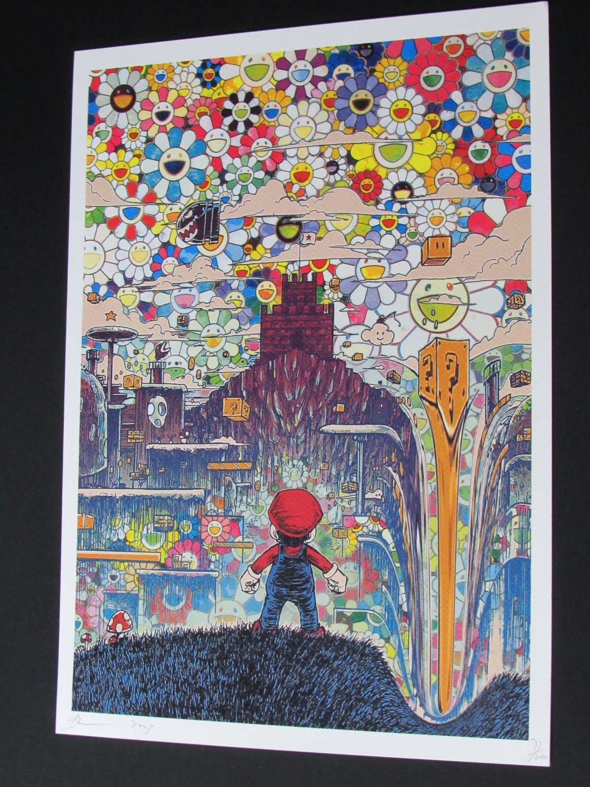 Death NYC 13x18 Pop Art Limited Edition Signed Numbered Mario Nintendo Murakami Death NYC 13x18 Pop Art Limited Edition Signed Numbered Mario Nintendo Murakami