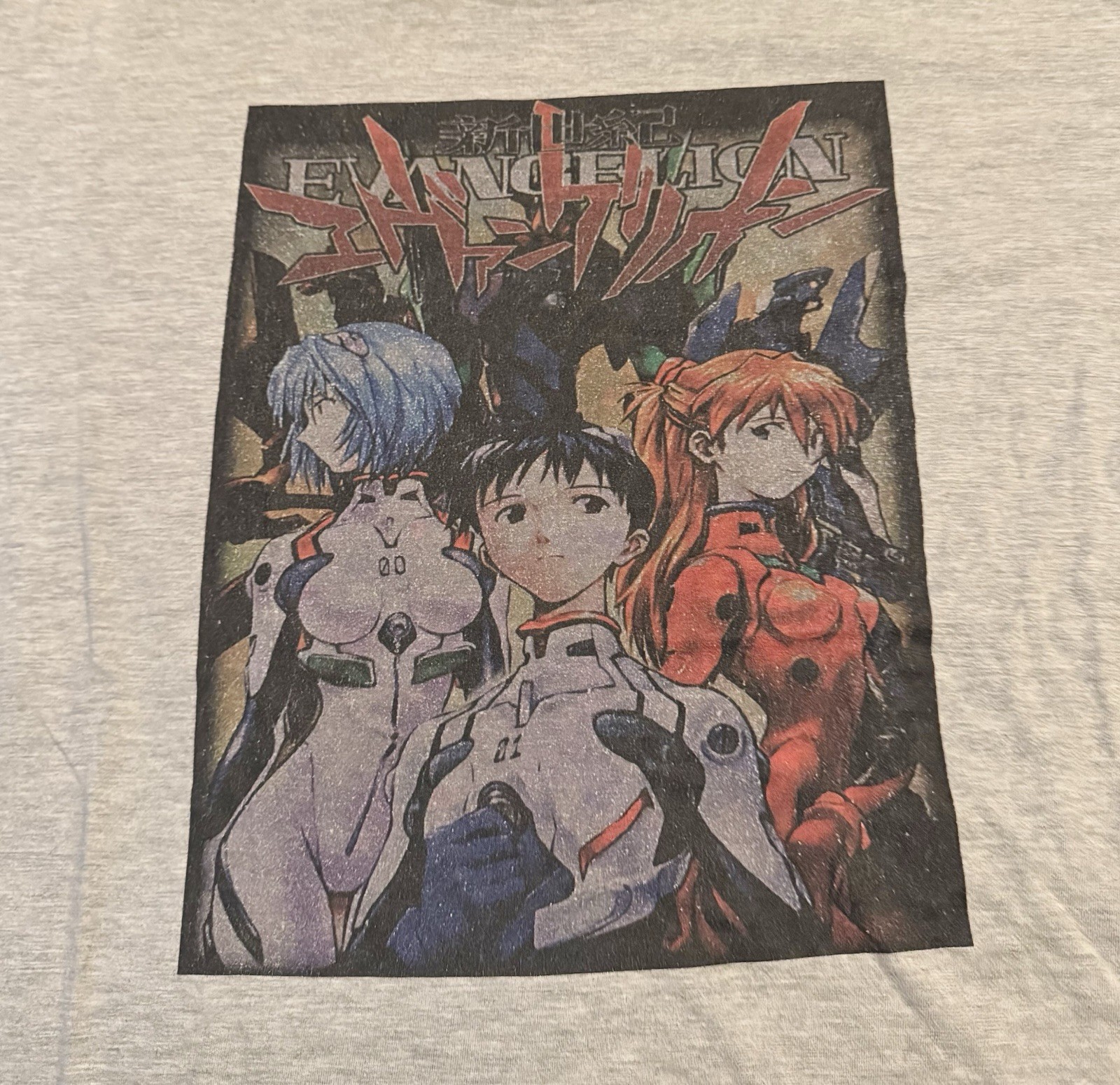 Vintage Evangalion Shirt Anime Promo Shinji Rei Asuka Manga Ghost In Shell Akira