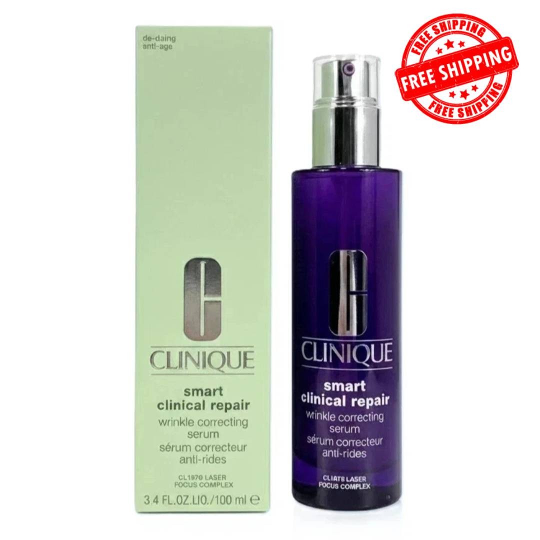 Clinique Smart Clinical Repair Wrinkle Correcting Serum 100ml 3.4oz Jumbo Sealed Clinique Smart Clinical Repair Wrinkle Correcting Serum 100ml 3.4oz Jumbo Sealed