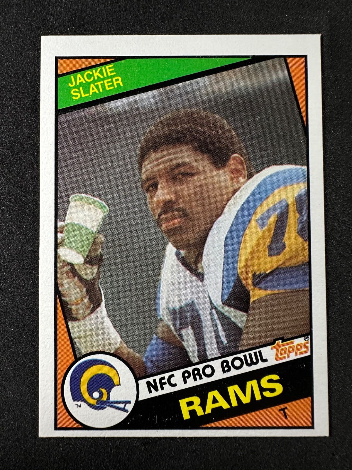 1984 Topps JACKIE SLATER Rookie #286 RC RAMS HOF LEGEND 1984 Topps JACKIE SLATER Rookie #286 RC RAMS HOF LEGEND