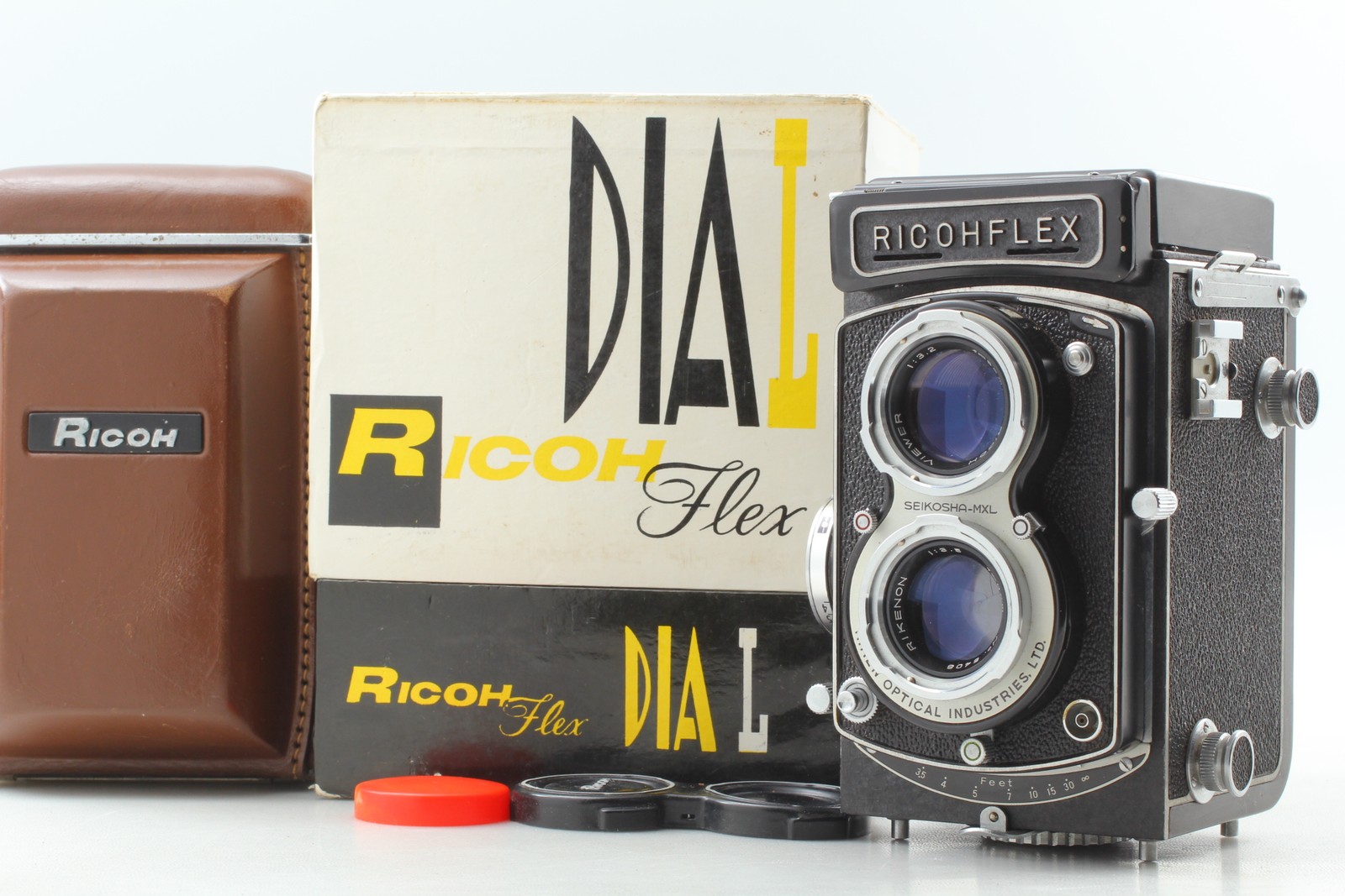 Meter Works [Near MINT++ in Box] RICOHFLEX Dia L TLR 6×6 RIKENON f3.5 80mm JAPAN