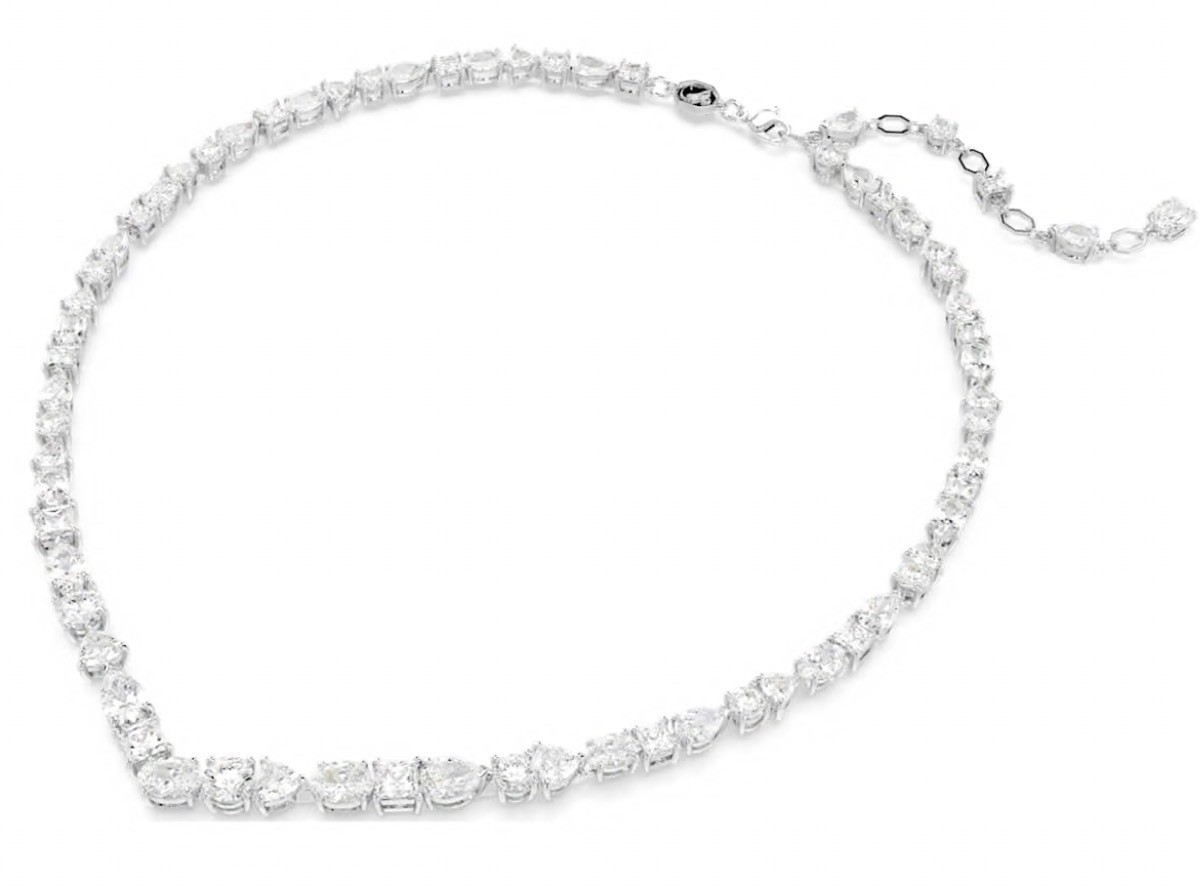 Swarovski Mesmera Necklace Mixed Cuts, White, Rhodium Plated 5665242 Swarovski Mesmera Necklace Mixed Cuts, White, Rhodium Plated 5665242