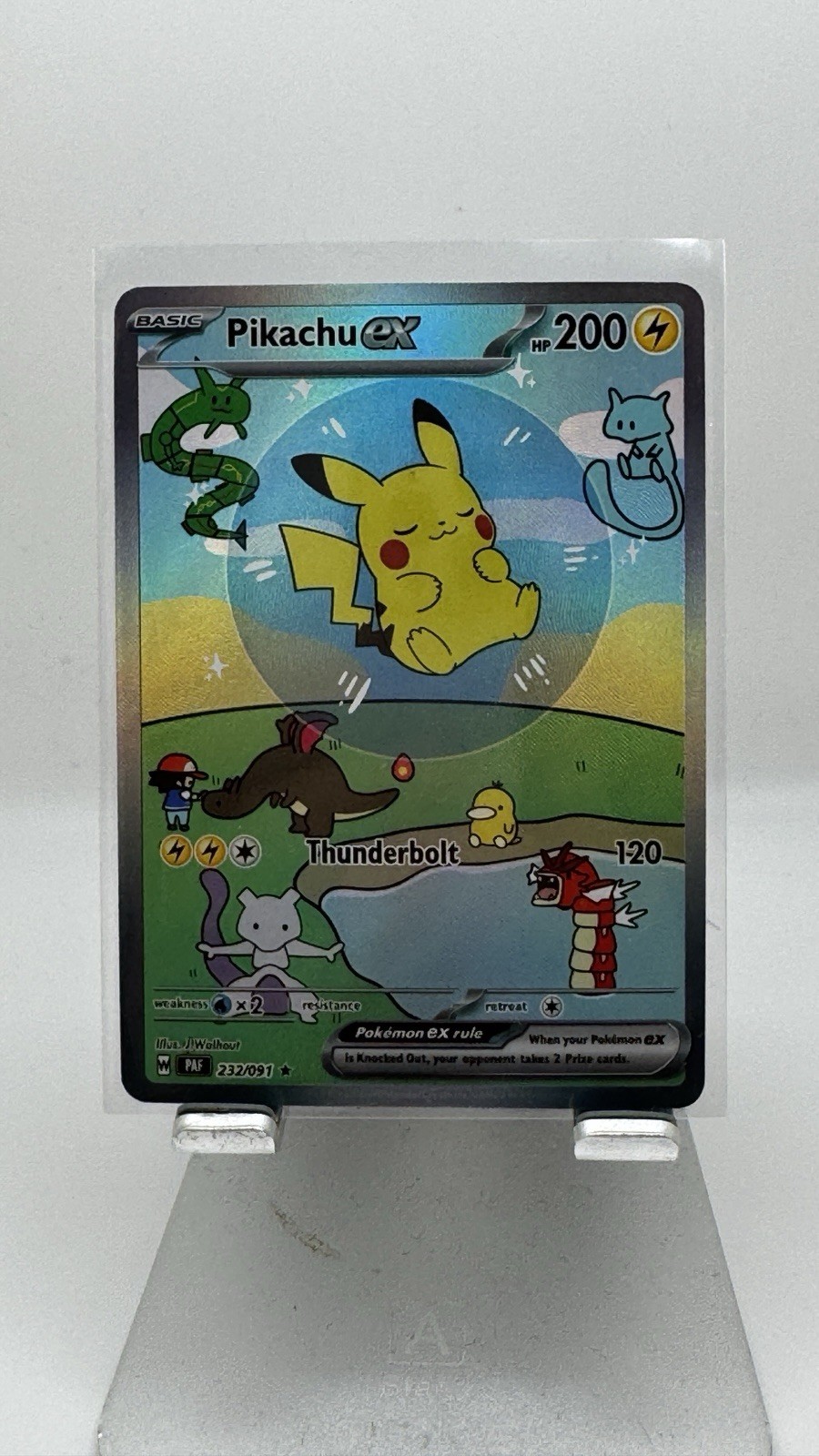 Pokemon Bubble Pikachu Special Doujin Art Starry Holo Card