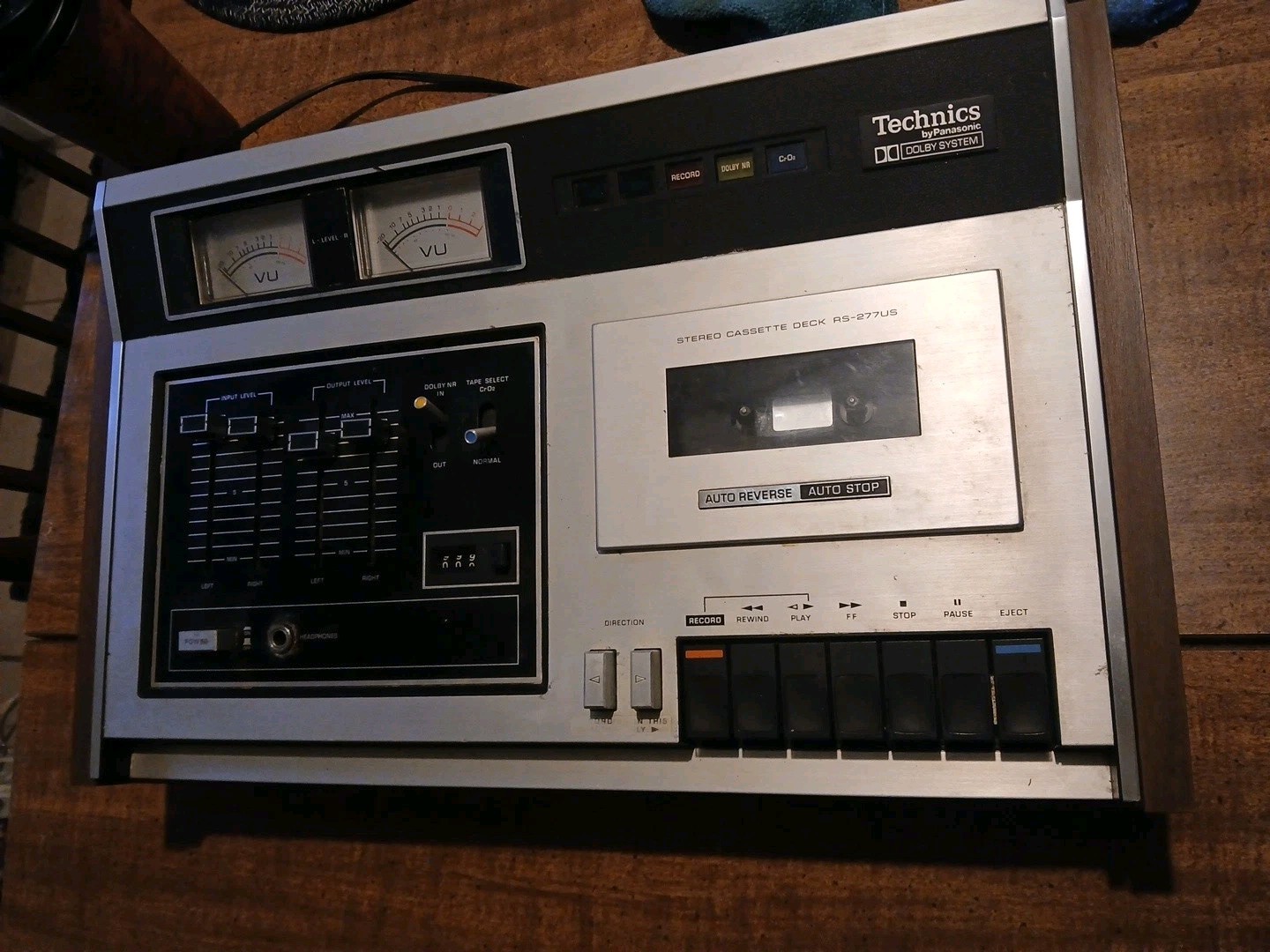 Vintage Technics Panasonic Stereo Cassette Deck RS-277US Parts Or Repair Vintage Technics Panasonic Stereo Cassette Deck RS-277US Parts Or Repair