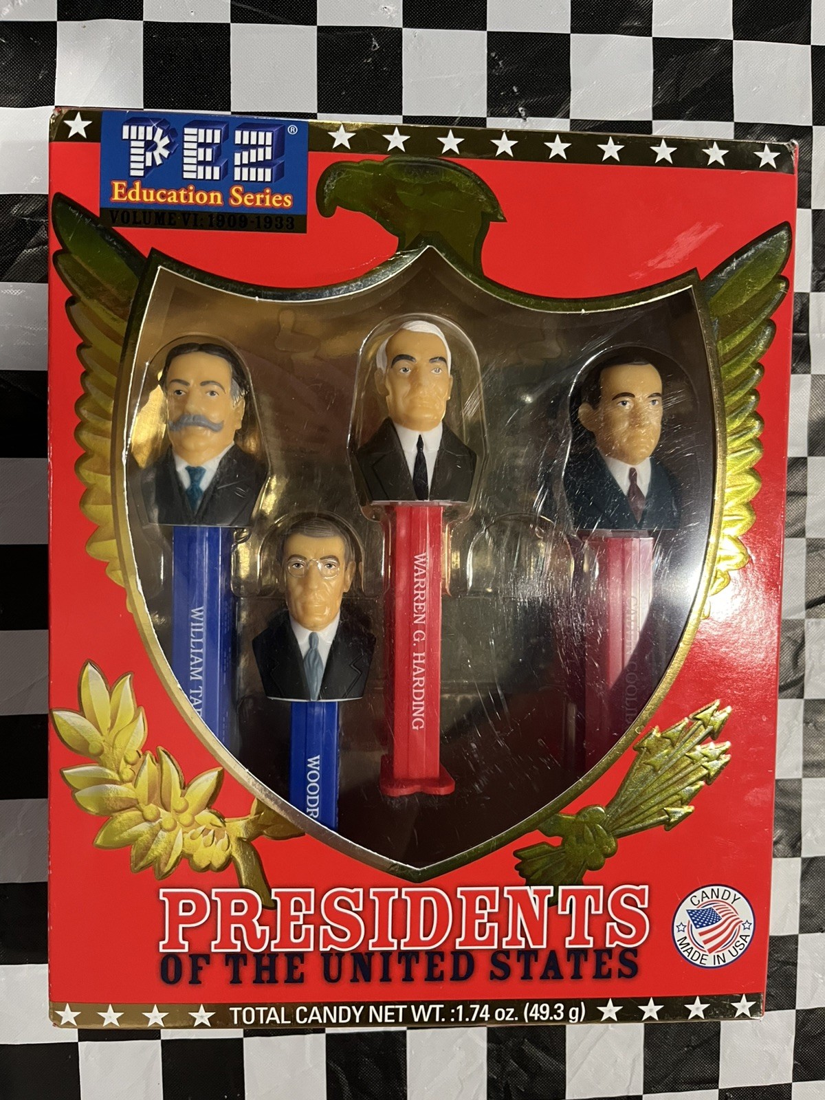 PEZ Education Series Presidents USA Vol VI 1909-1933 Taft Wilson *Missing Hoover PEZ Education Series Presidents USA Vol VI 1909-1933 Taft Wilson *Missing Hoover