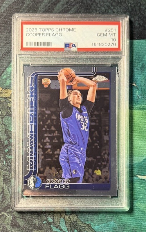 2025-26 Topps Chrome - Cooper Flagg #251 (RC) PSA 10 2025-26 Topps Chrome - Cooper Flagg #251 (RC) PSA 10