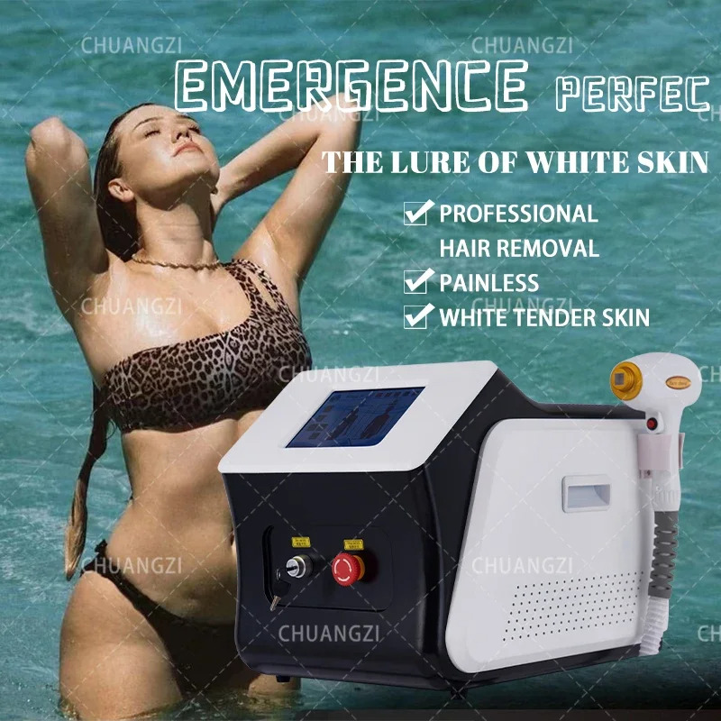 2024 New Painless 808 Diode Laser Hair Removal Machine  Salon Beauty