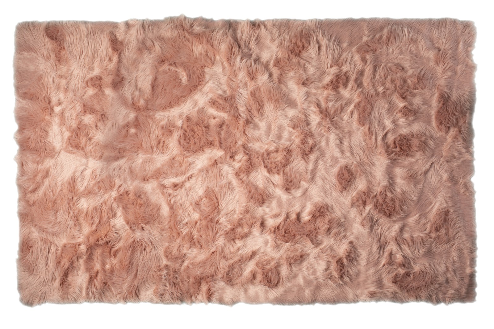 Luxe Hudson Faux Sheepskin Rectangular Rug | Dusty rose | 5\'x8\' Luxe Hudson Faux Sheepskin Rectangular Rug | Dusty rose | 5\'x8\'