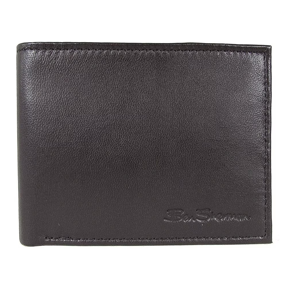 Ben Sherman Mens Kensington Collection 16005C Leather Passcase Wallet, Black Ben Sherman Mens Kensington Collection 16005C Leather Passcase Wallet, Black