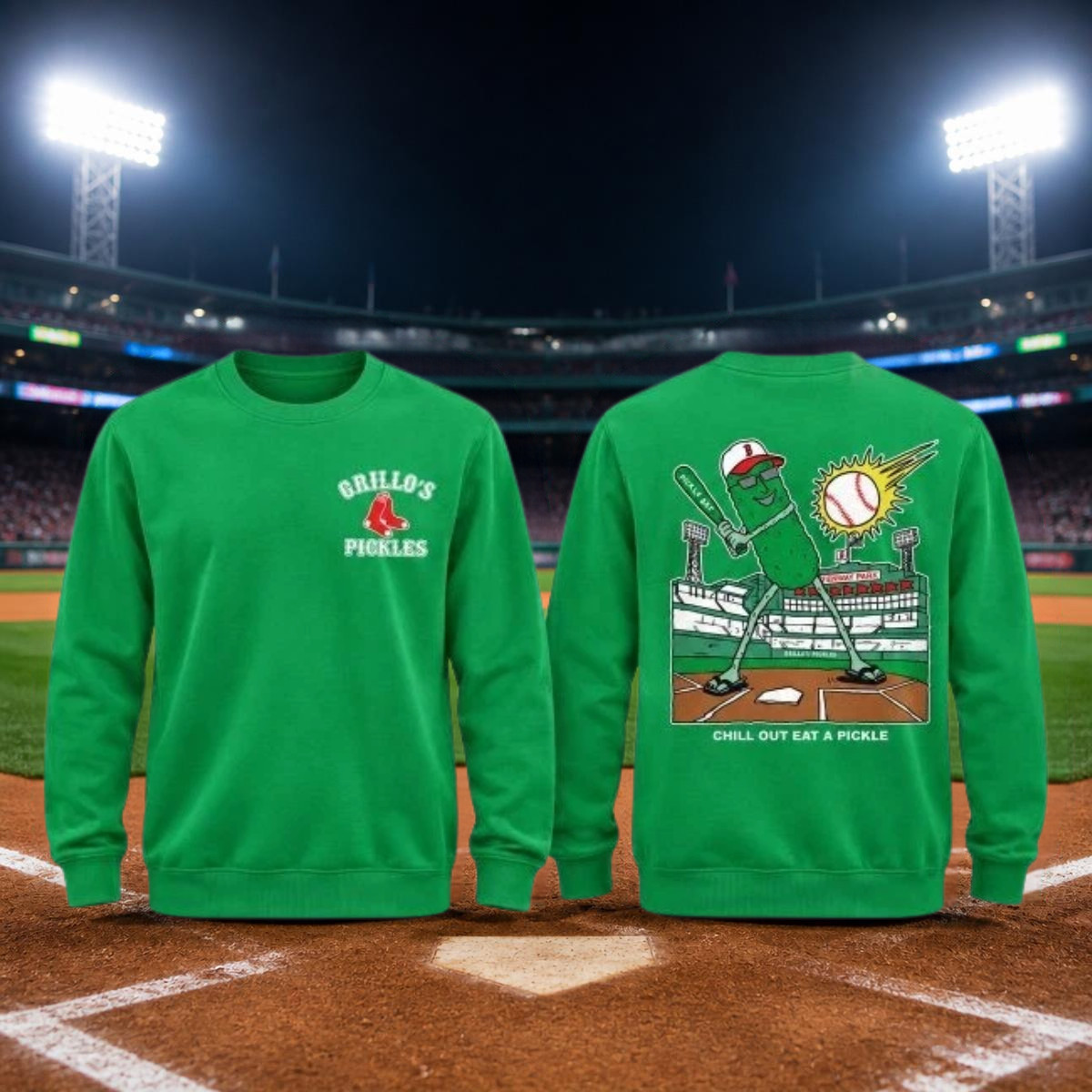 HOT NEW  Red Sox Grillo's Pickles 2026 Giveaway Sweatshirt Fan Gift S-5XL
