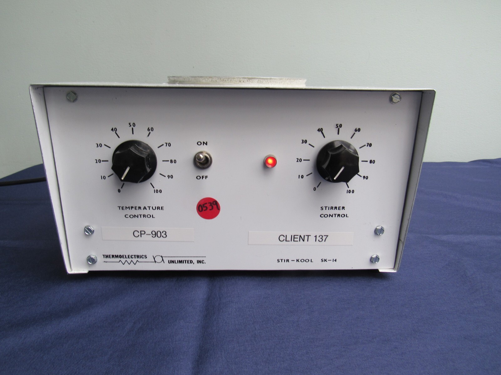 THERMOELECTRICS STIR KOOL SK-14  Cooling magnetic stirrer EXCELLLENT, GUARANTEED