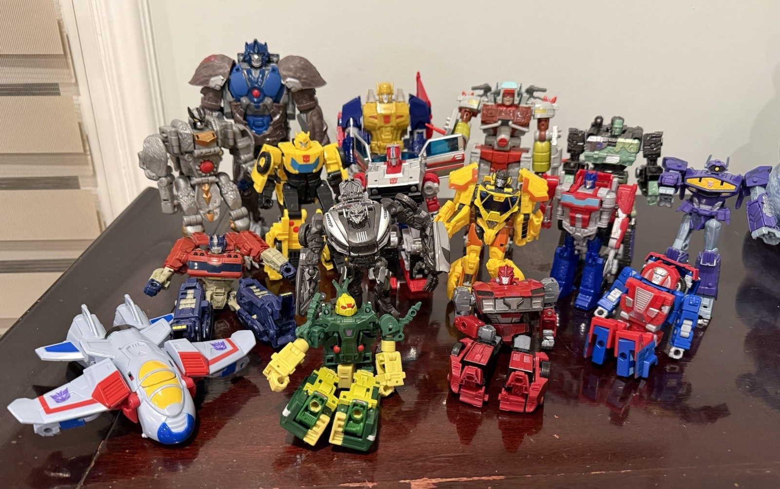 Nice Lot of (16) Transformers Toys Optimus Prime, Bumblebee, Rare Frankenstein Nice Lot of (16) Transformers Toys Optimus Prime, Bumblebee, Rare Frankenstein