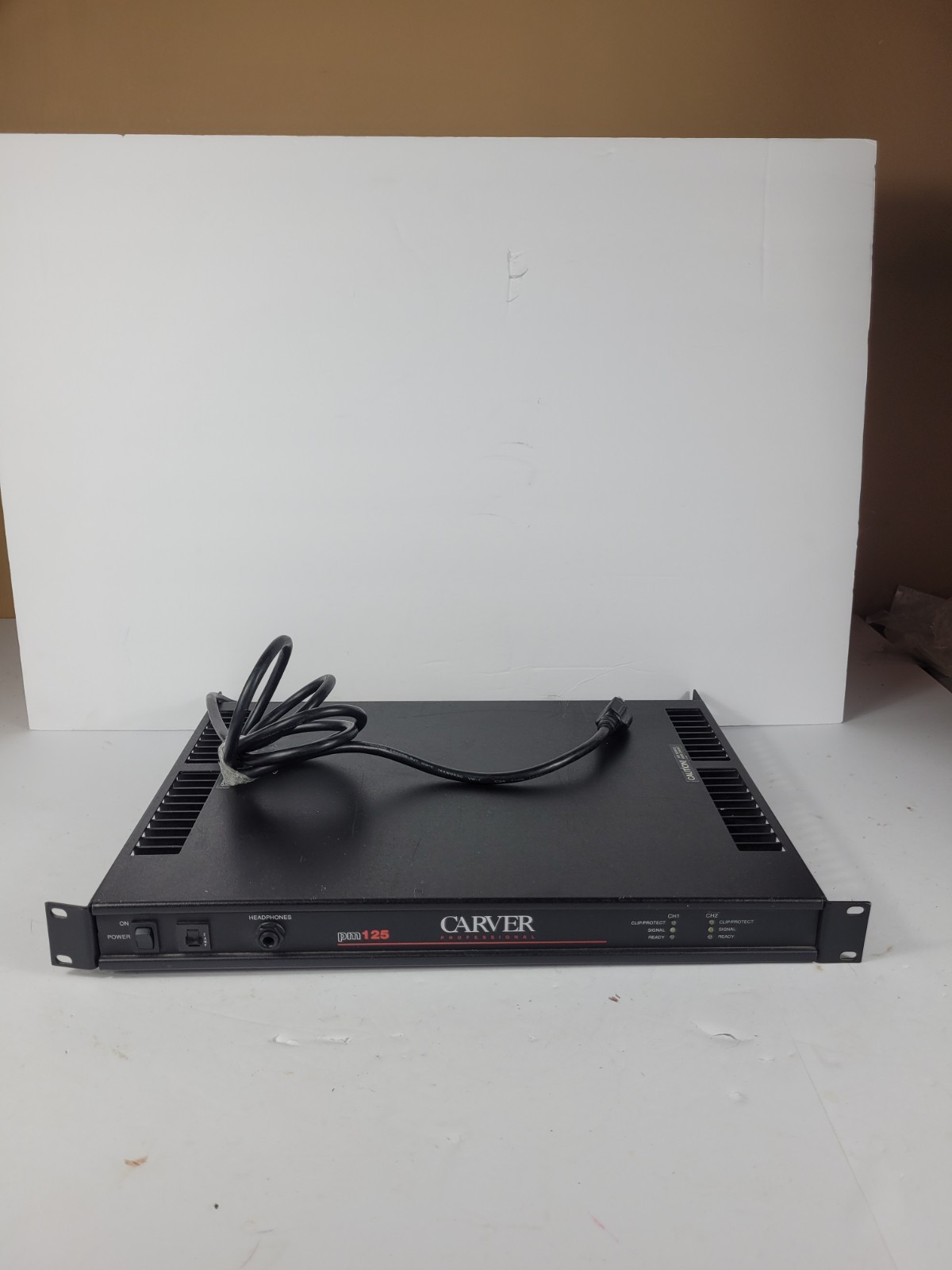 Carver PM-125 Stereo Professional Reference Power Amp Ships Free Carver PM-125 Stereo Professional Reference Power Amp Ships Free