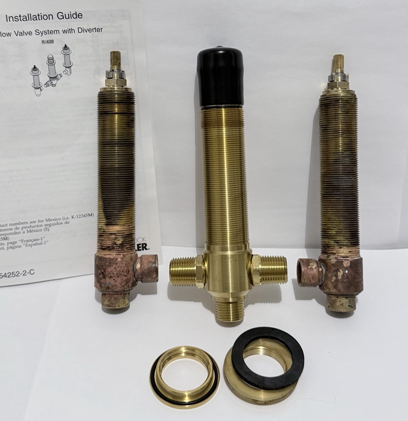 Kohler K-438 High Flow Valve System Roman/Garden/Whirlpool Bath Tub Faucet “Read Kohler K-438 High Flow Valve System Roman/Garden/Whirlpool Bath Tub Faucet “Read