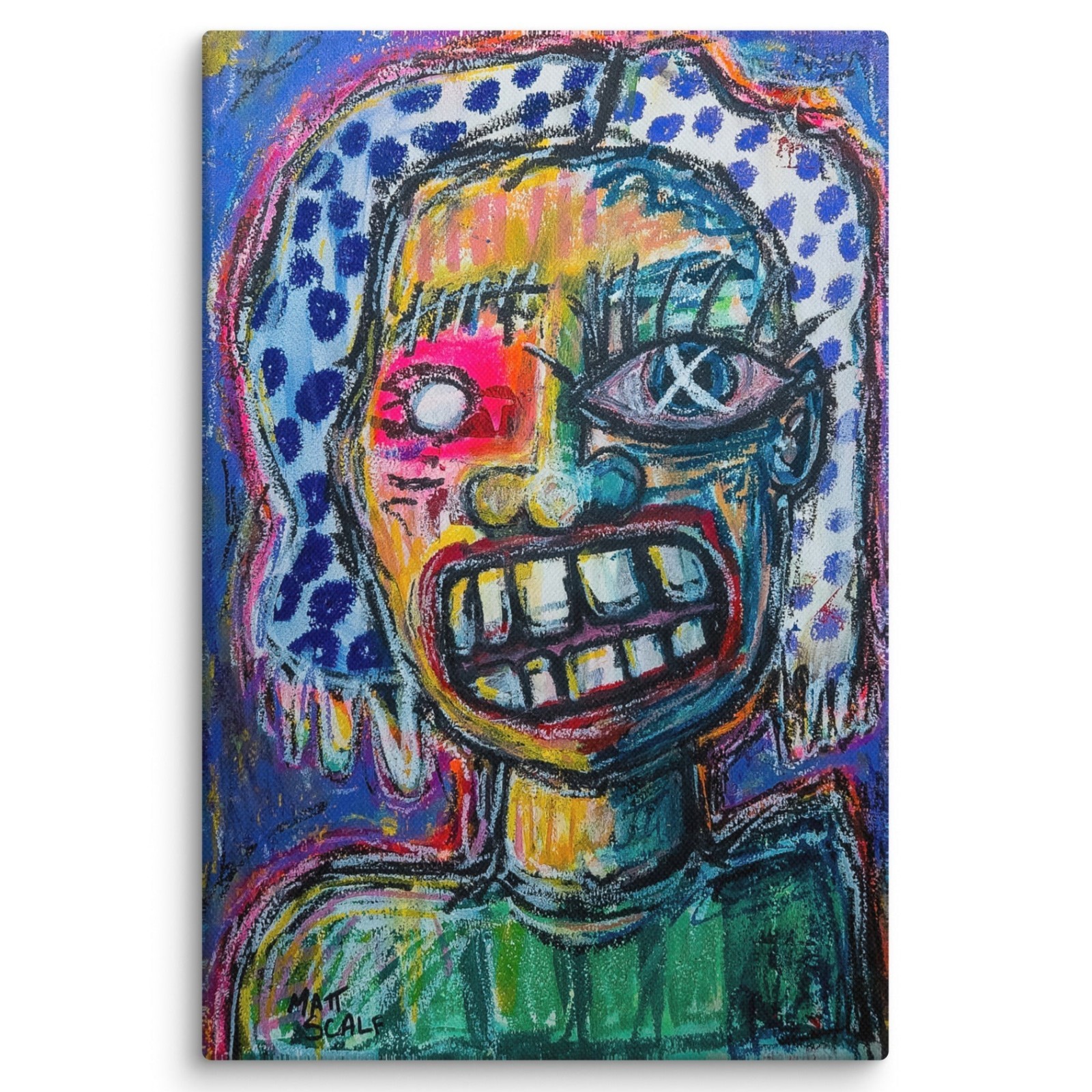 TIME IS A MEDIUM. | Canvas PRINT of an Original Portrait Painting by Matt Scalf