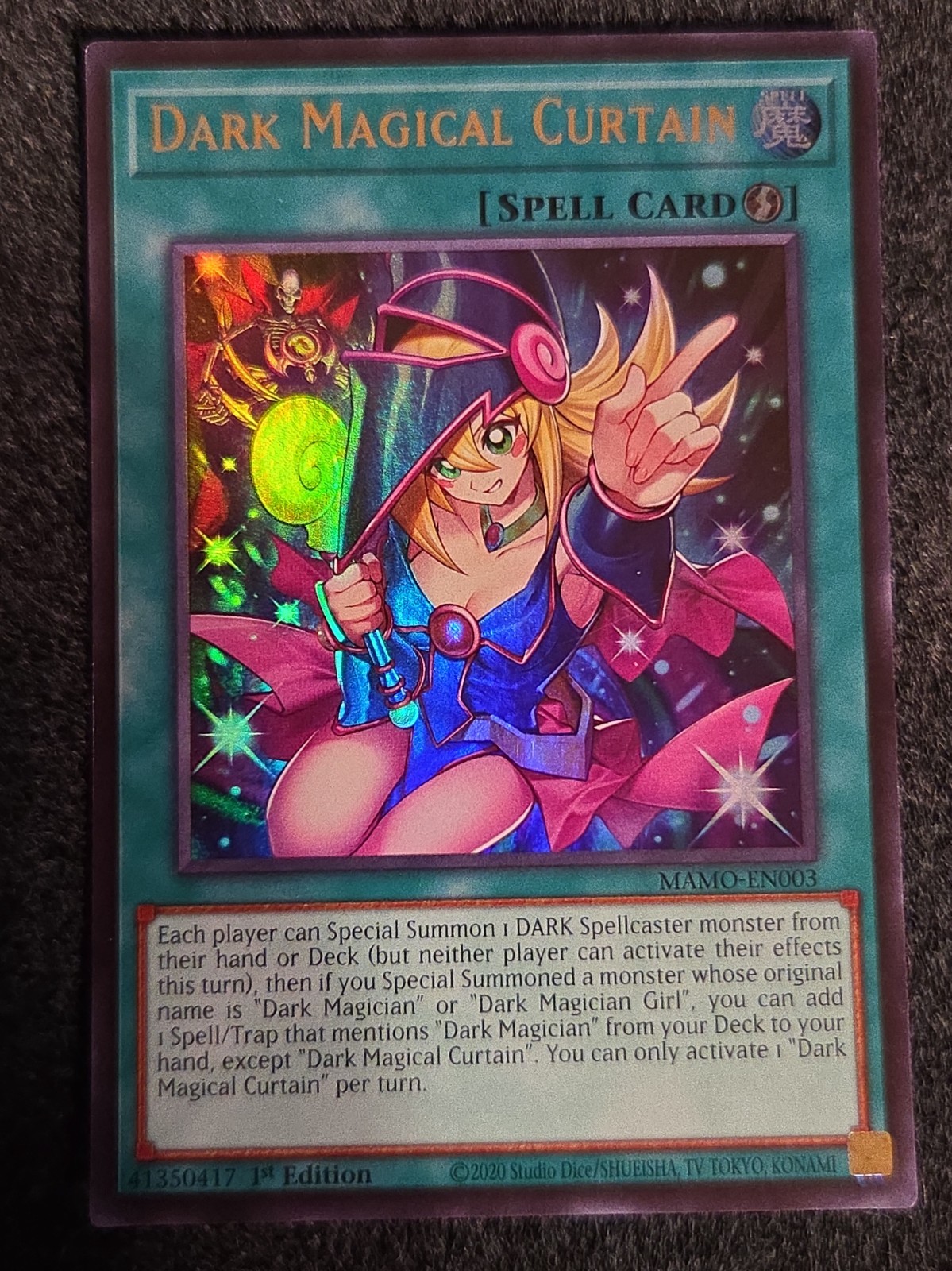 Yugioh Dark Magical Curtain MAMO-EN003 Ultra Rare 1st Edition Near Mint