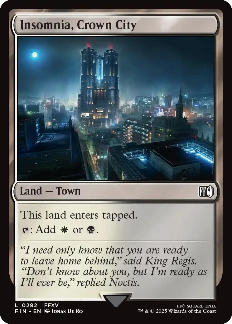 Insomnia, Crown City Foil [FIN - 282] NM MagicFINAL FANTASY