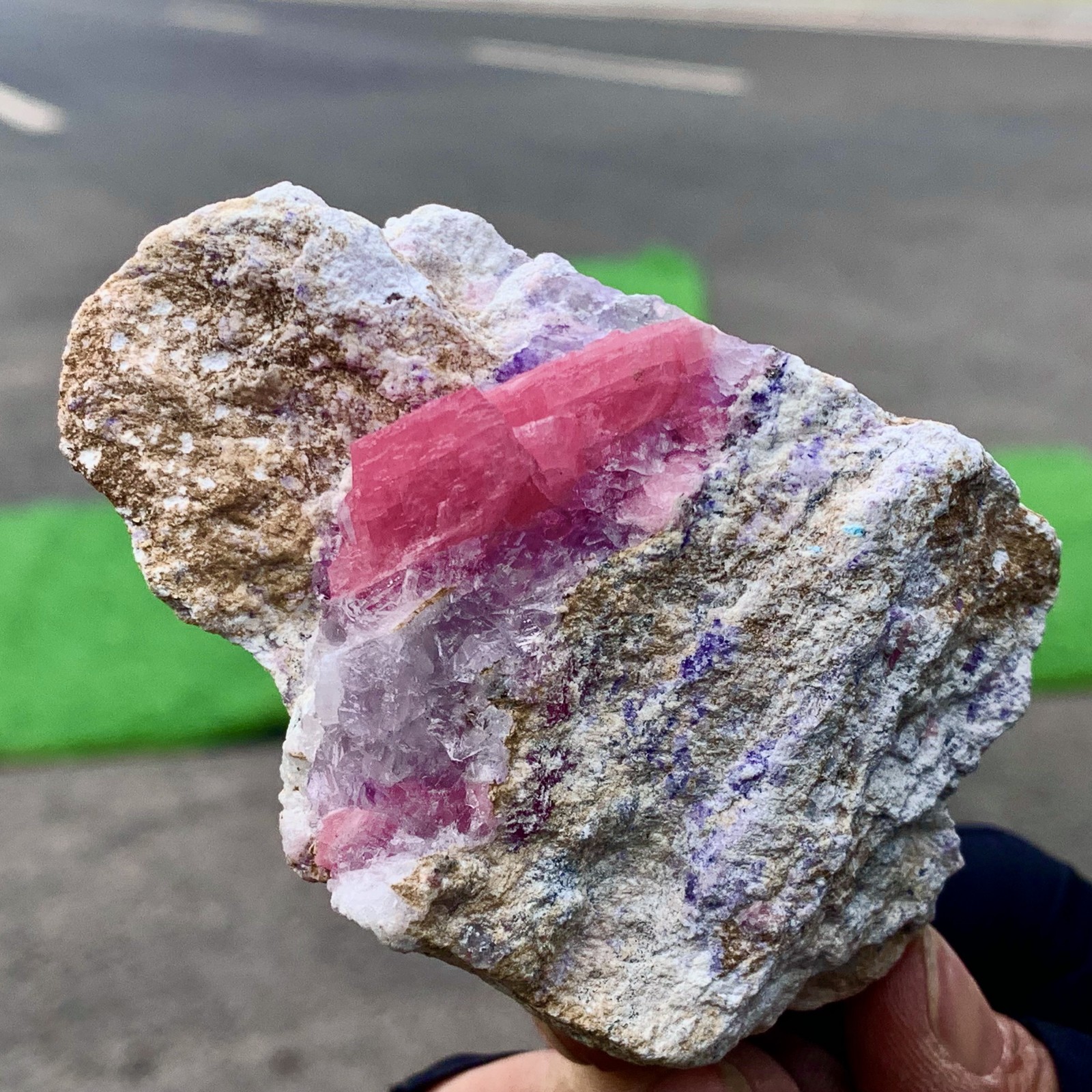225G Natural rhodochrosite crystal mineral specimen healing - museum Grade