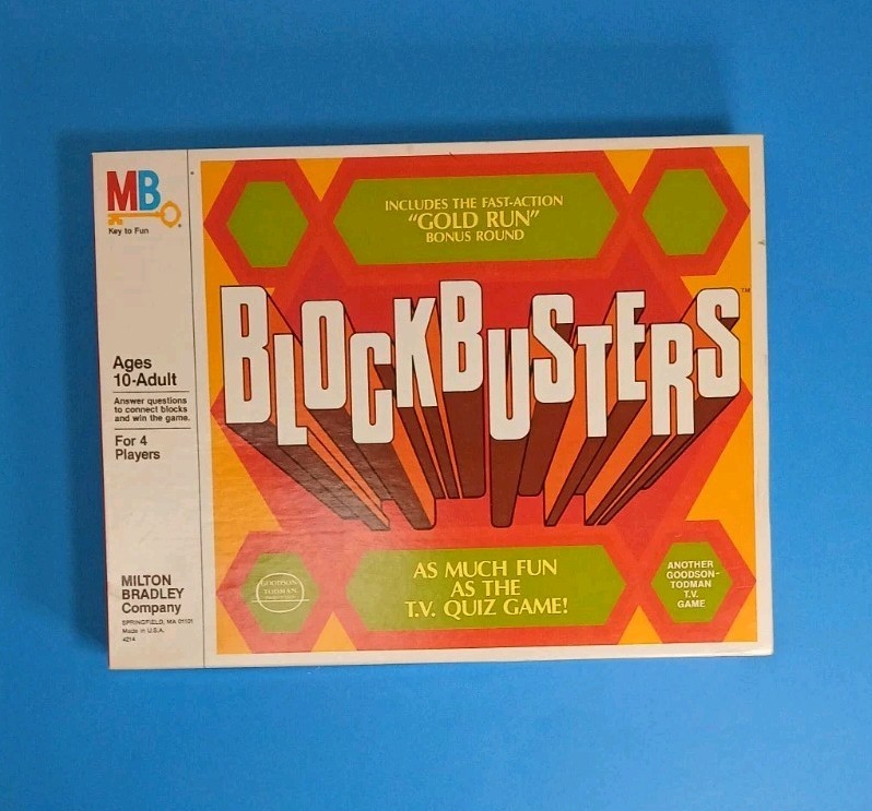 Vintage 1982 Blockbusters Board Game Milton Bradley - Missing Some Money Vintage 1982 Blockbusters Board Game Milton Bradley - Missing Some Money