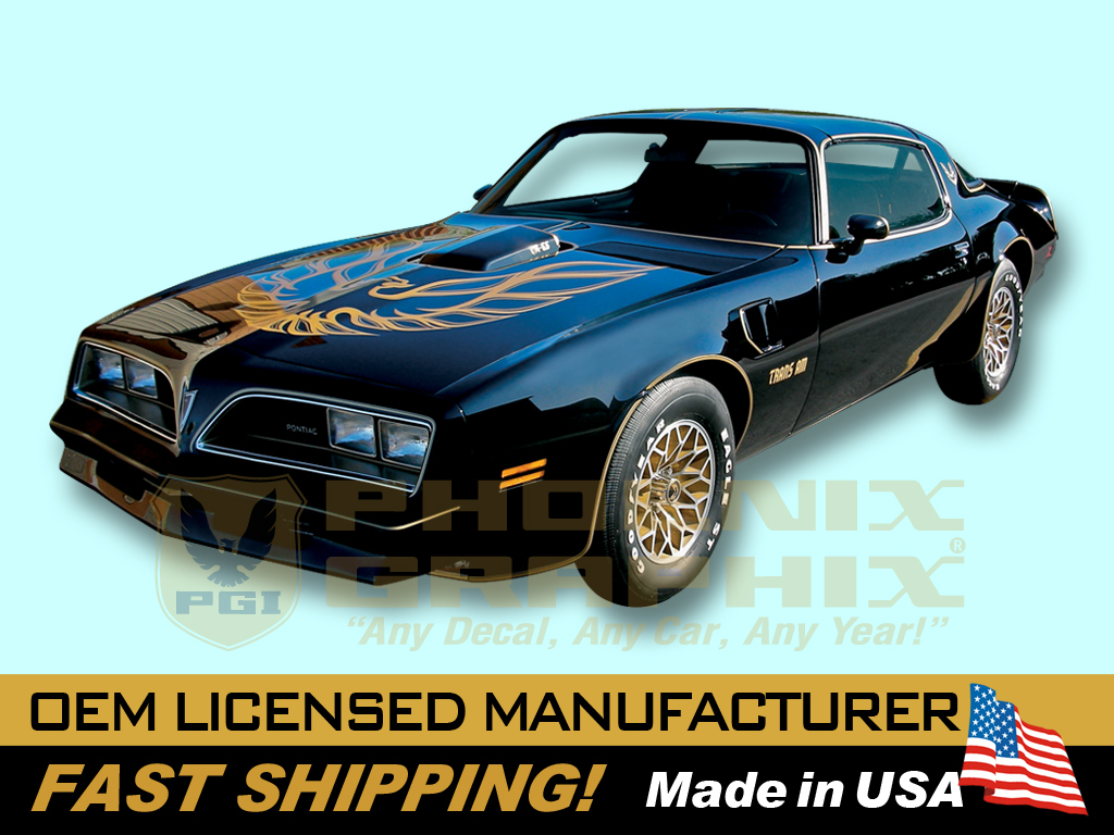 1976 1977 1978 Pontiac Firebird Trans Am Special Edition Bandit Decals & Stripes