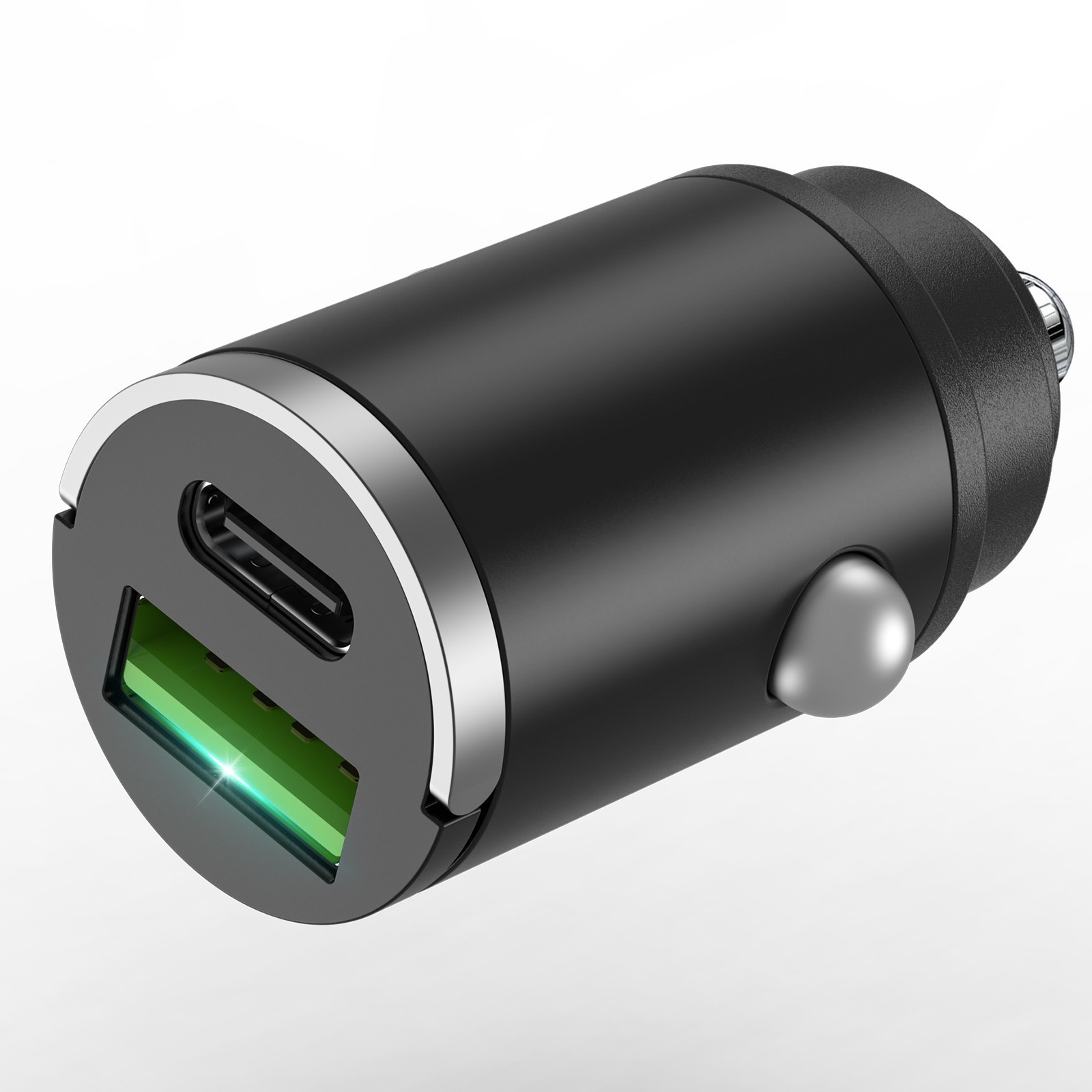 100W Ultra-Fast Car Charger PD+QC Dual Port for iPhone Android Laptop 2X Fast