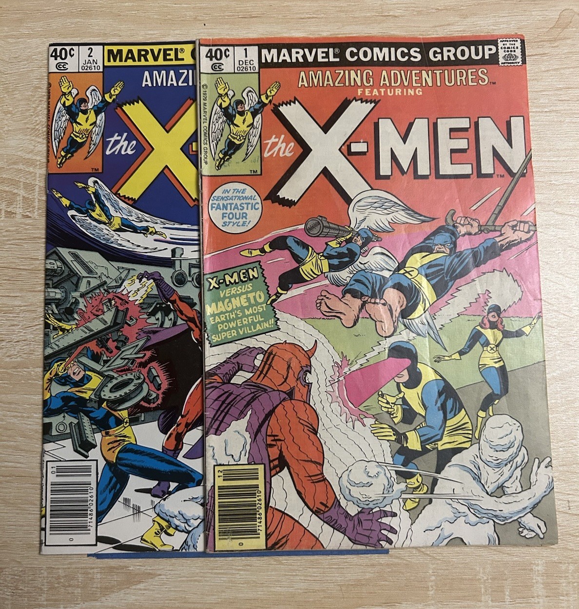 Amazing Adventures Featuring X-men # 1 and 2 Reprints Very Good/Fine Marvel 1979 Amazing Adventures Featuring X-men # 1 and 2 Reprints Very Good/Fine Marvel 1979