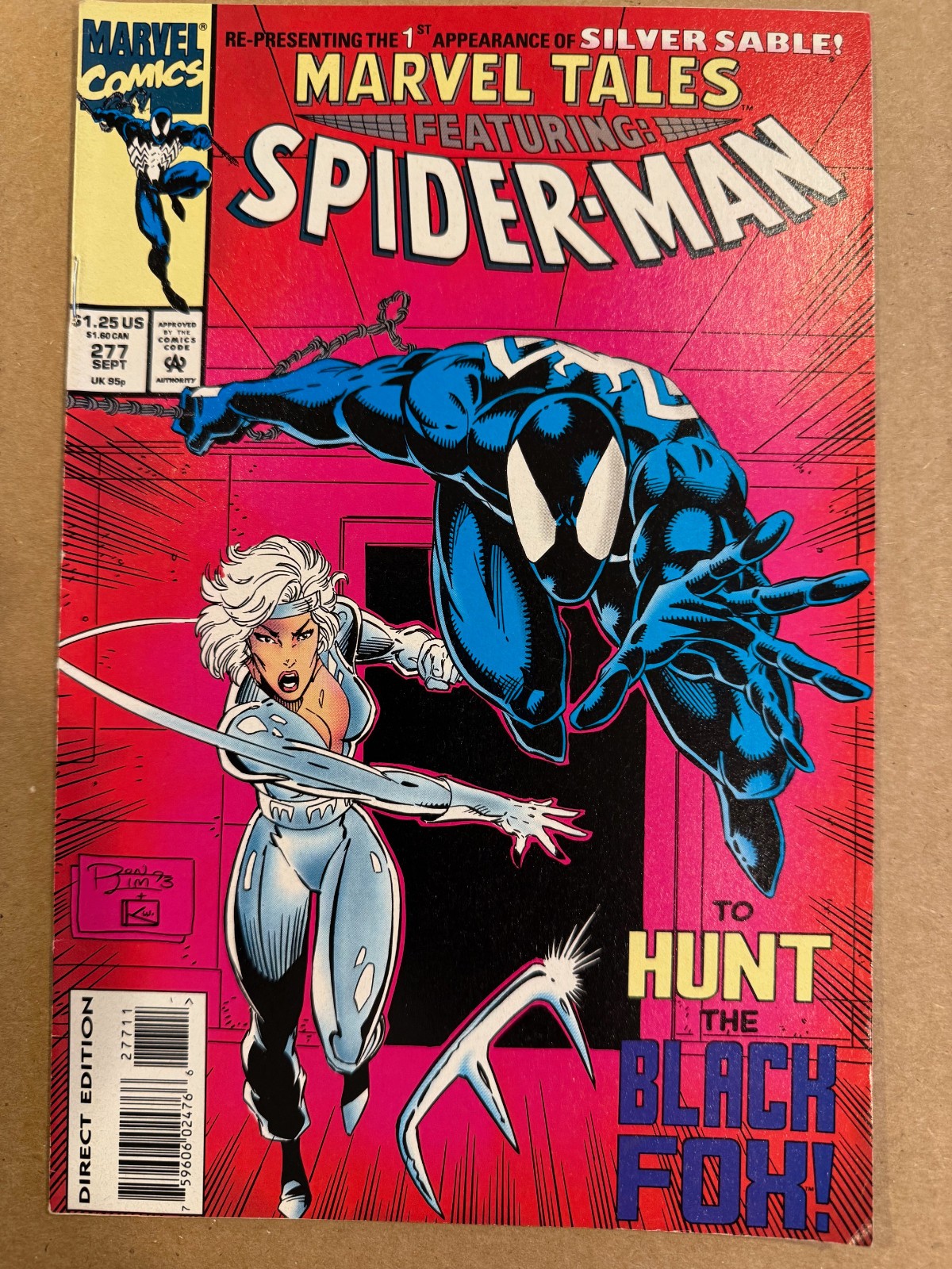 Spiderman Marvel Tales To Hunt the Black Fox Appearance of Silver Sable #277 Spiderman Marvel Tales To Hunt the Black Fox Appearance of Silver Sable #277