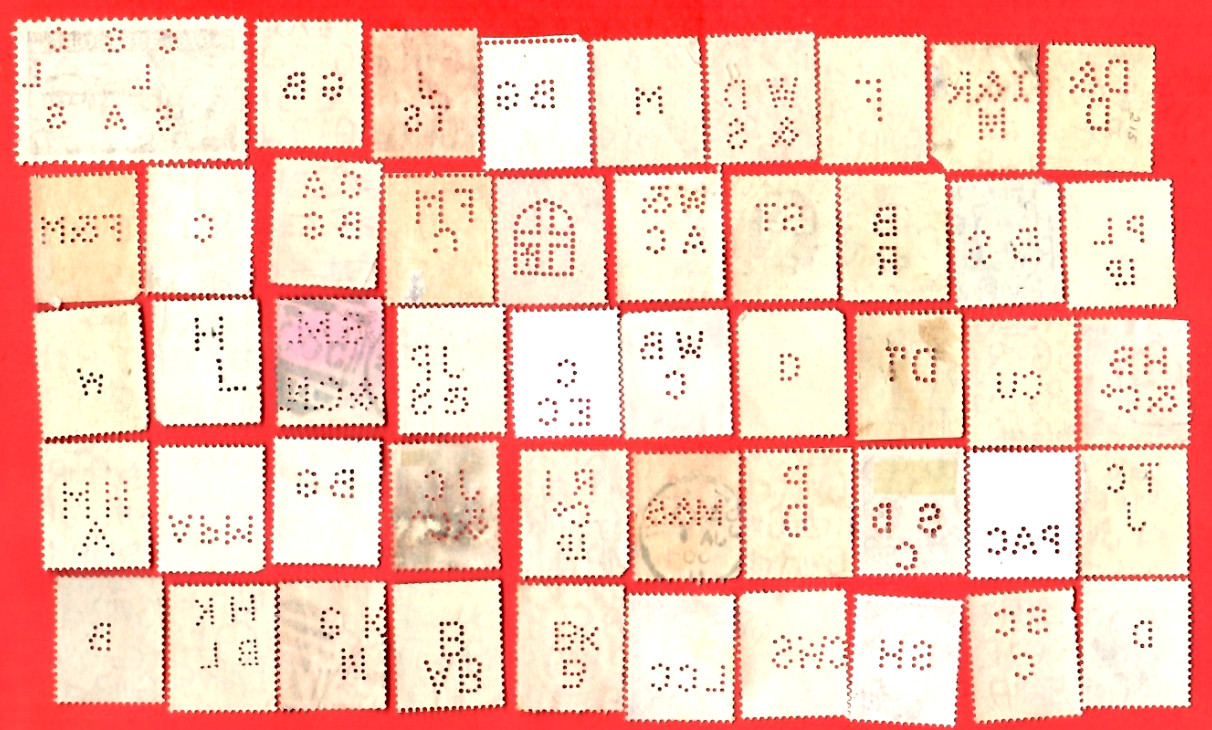 GREAT BRITAIN Perfin Stamps Used  WORLDWIDE 😊