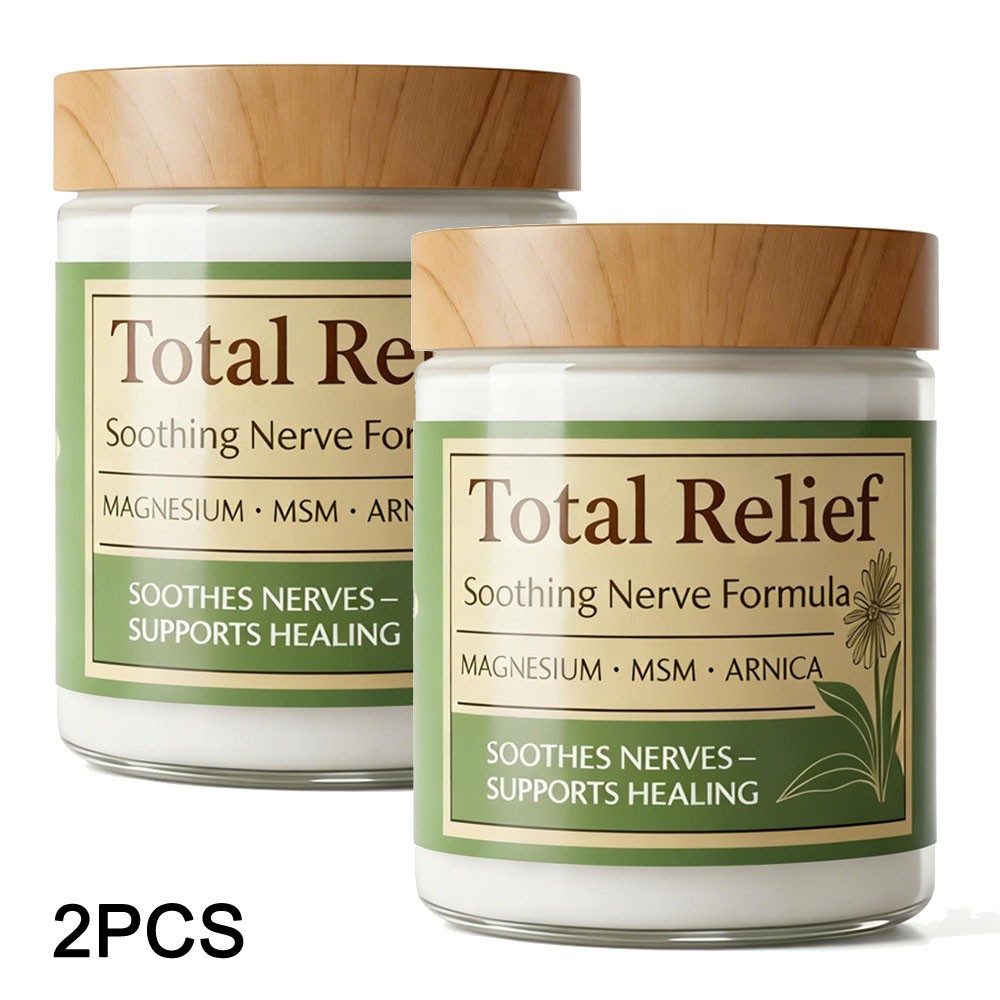 2X Total Relief Magnesium Cream, Nerve Relief Magnesium Soothing Cream 4.2 oz US