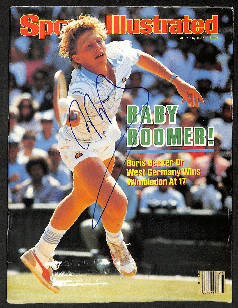 Boris Becker Signed/Autographed 1985 Sports Illustrated Tennis 212079 Boris Becker Signed/Autographed 1985 Sports Illustrated Tennis 212079