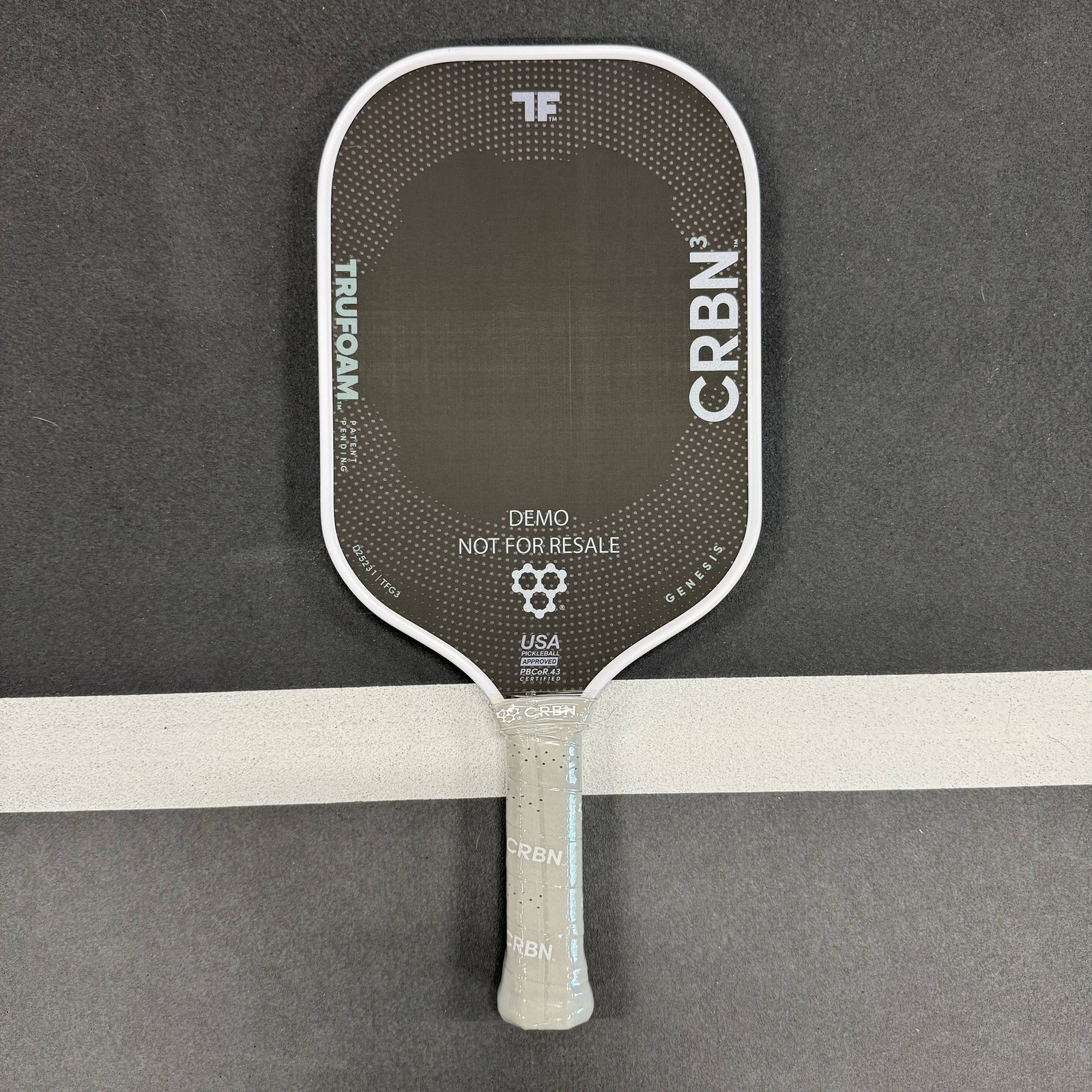 New CRBN3 TruFoam Genesis (Demo) Elongated Gen4 Foam Carbon Pickleball Paddle