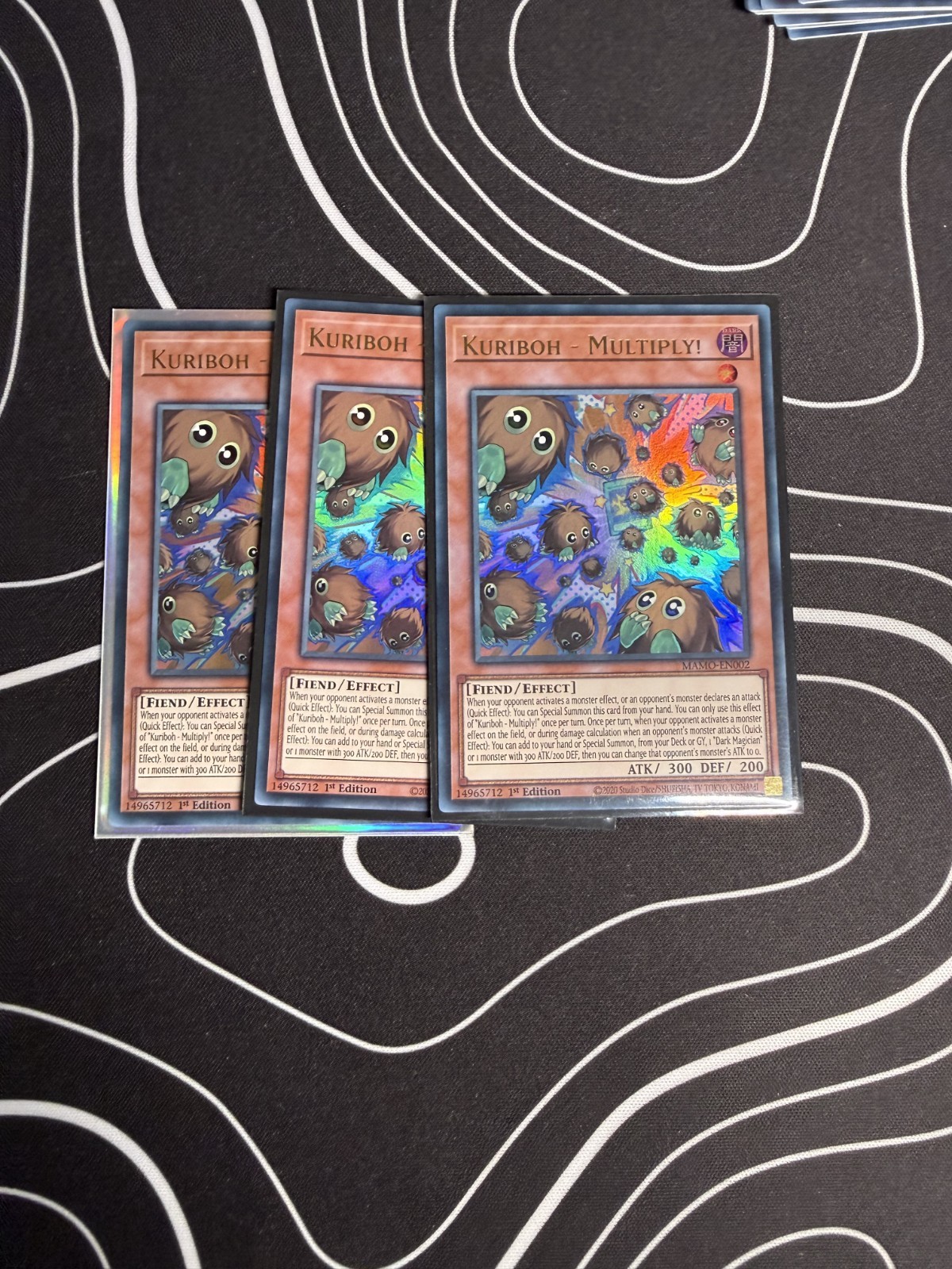 Yu-Gi-Oh 3x Kuriboh - Multiply MAMO-EN002 Ultra Rare Near Mint Tracked Yu-Gi-Oh 3x Kuriboh - Multiply MAMO-EN002 Ultra Rare Near Mint Tracked