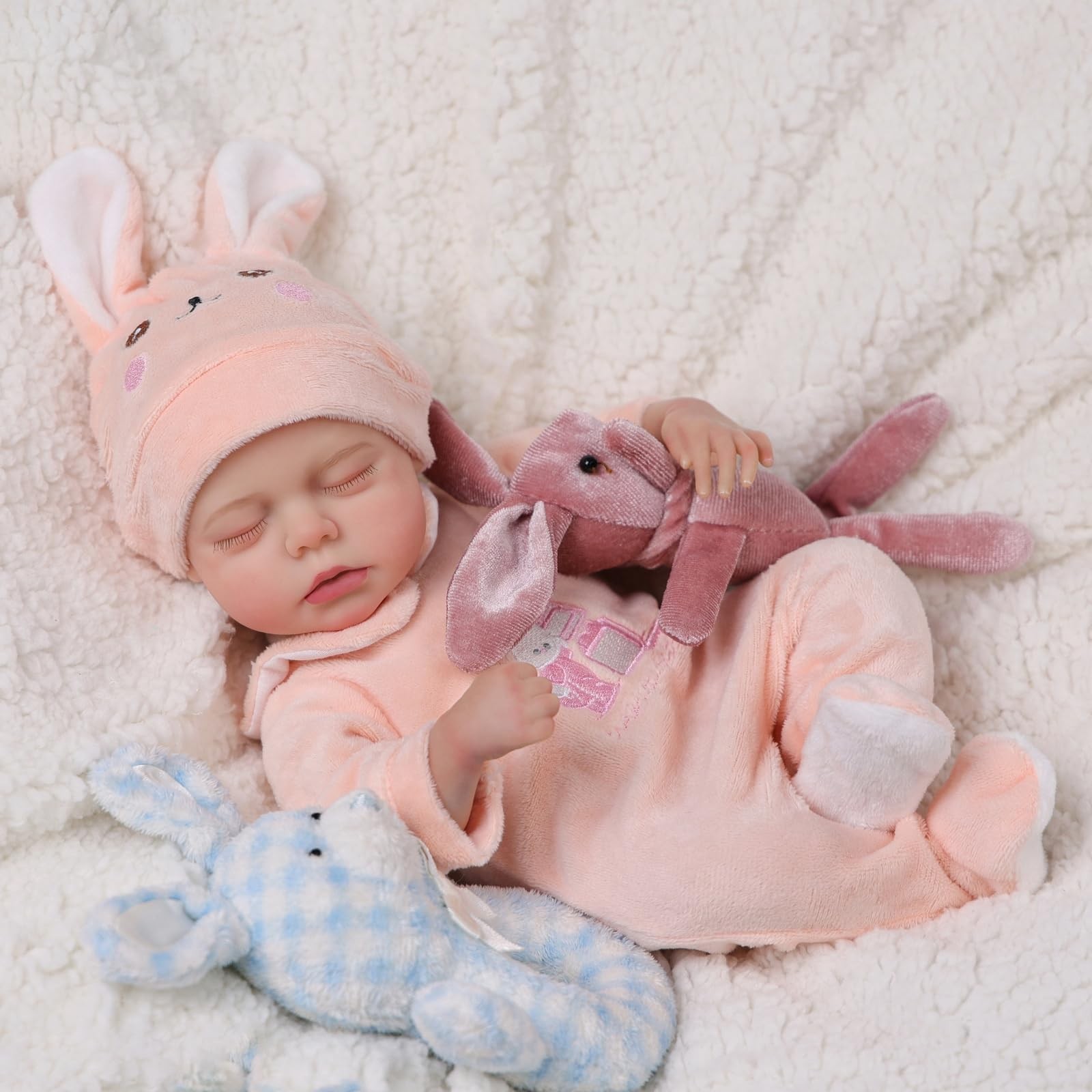 BABESIDE 12 Inch Lifelike Reborn Baby Dolls Silicone Full Body, Realistic Bab...