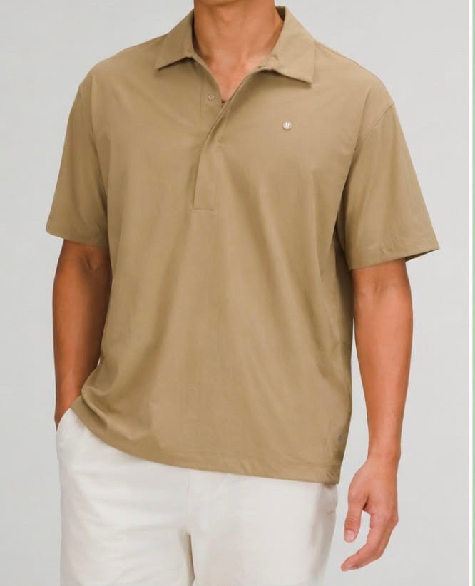 Lululemon Water-Repellent Golf Pullover in Oakwood Tan Lululemon Water-Repellent Golf Pullover in Oakwood Tan
